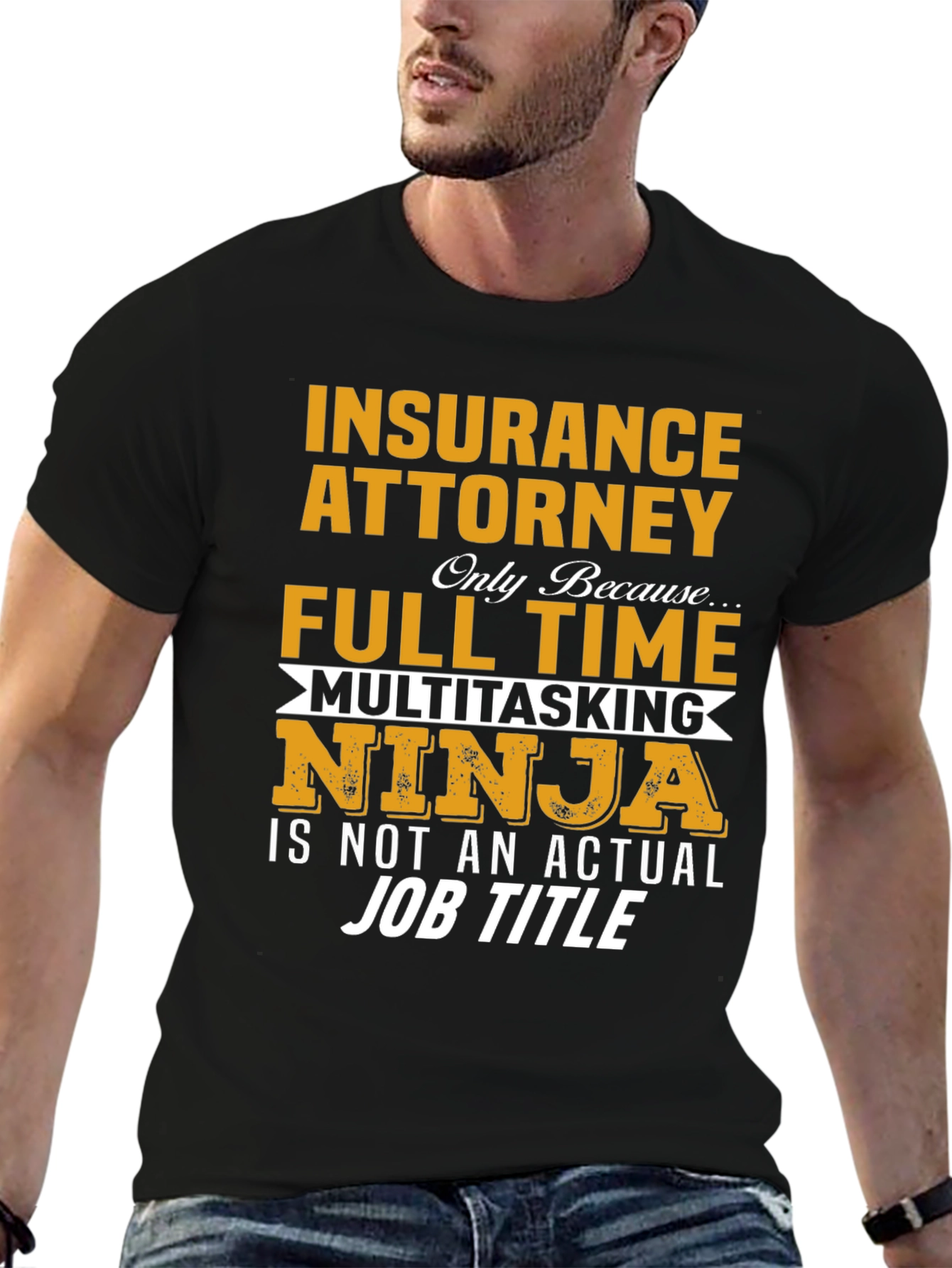 Insurance Attorney Multitasking Ninja Graphic T-Shirt