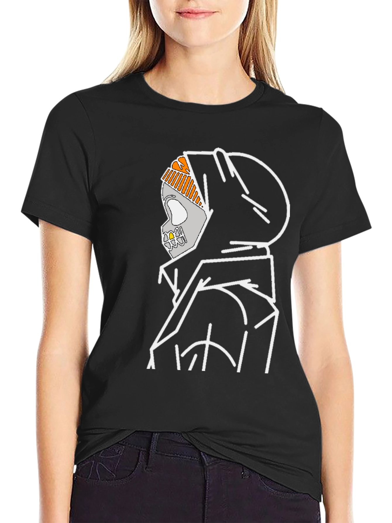 Hooded Reaper Graphic Tee - Stylish Streetwear