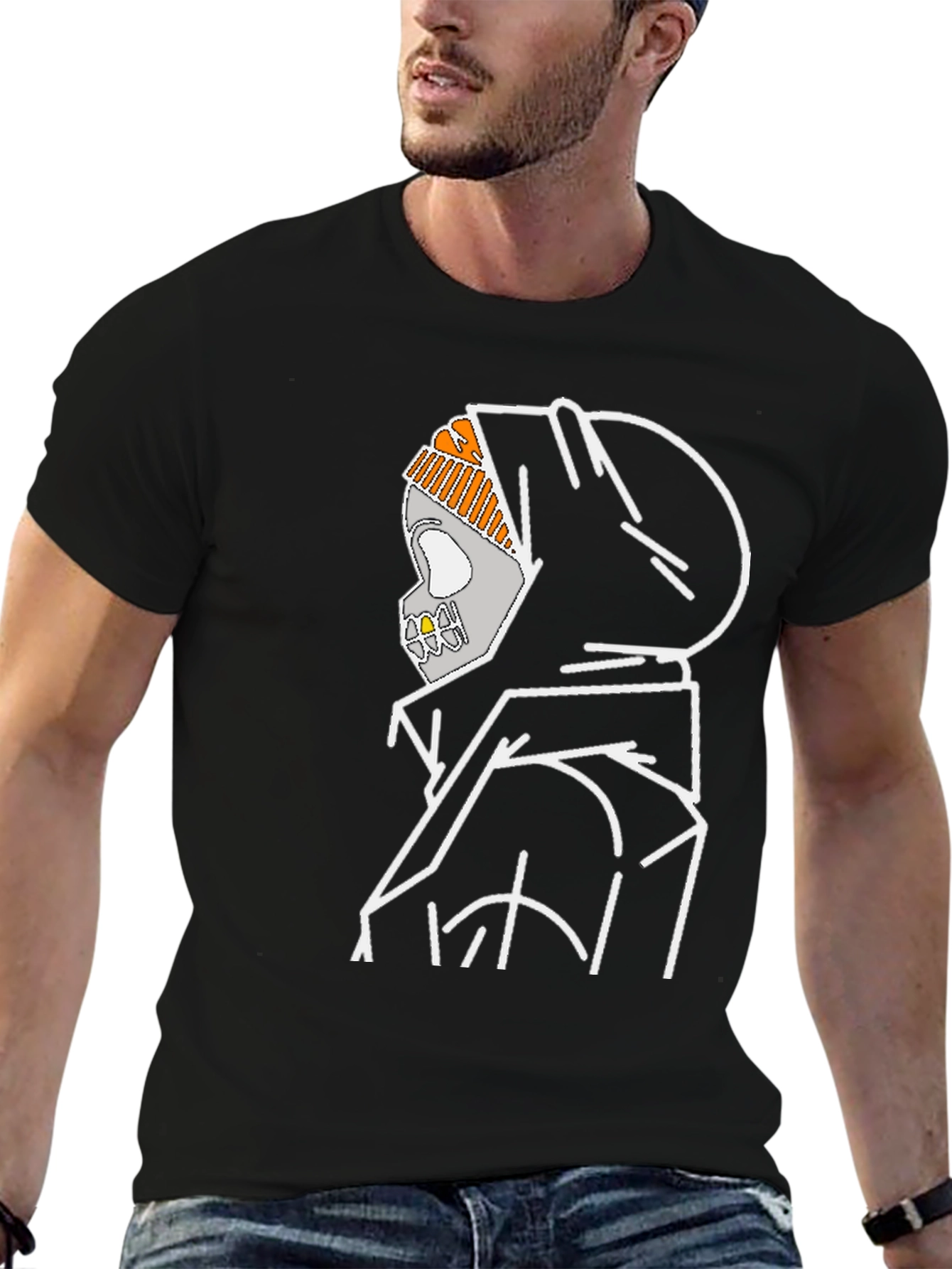 Hooded Reaper Graphic Tee - Stylish Streetwear