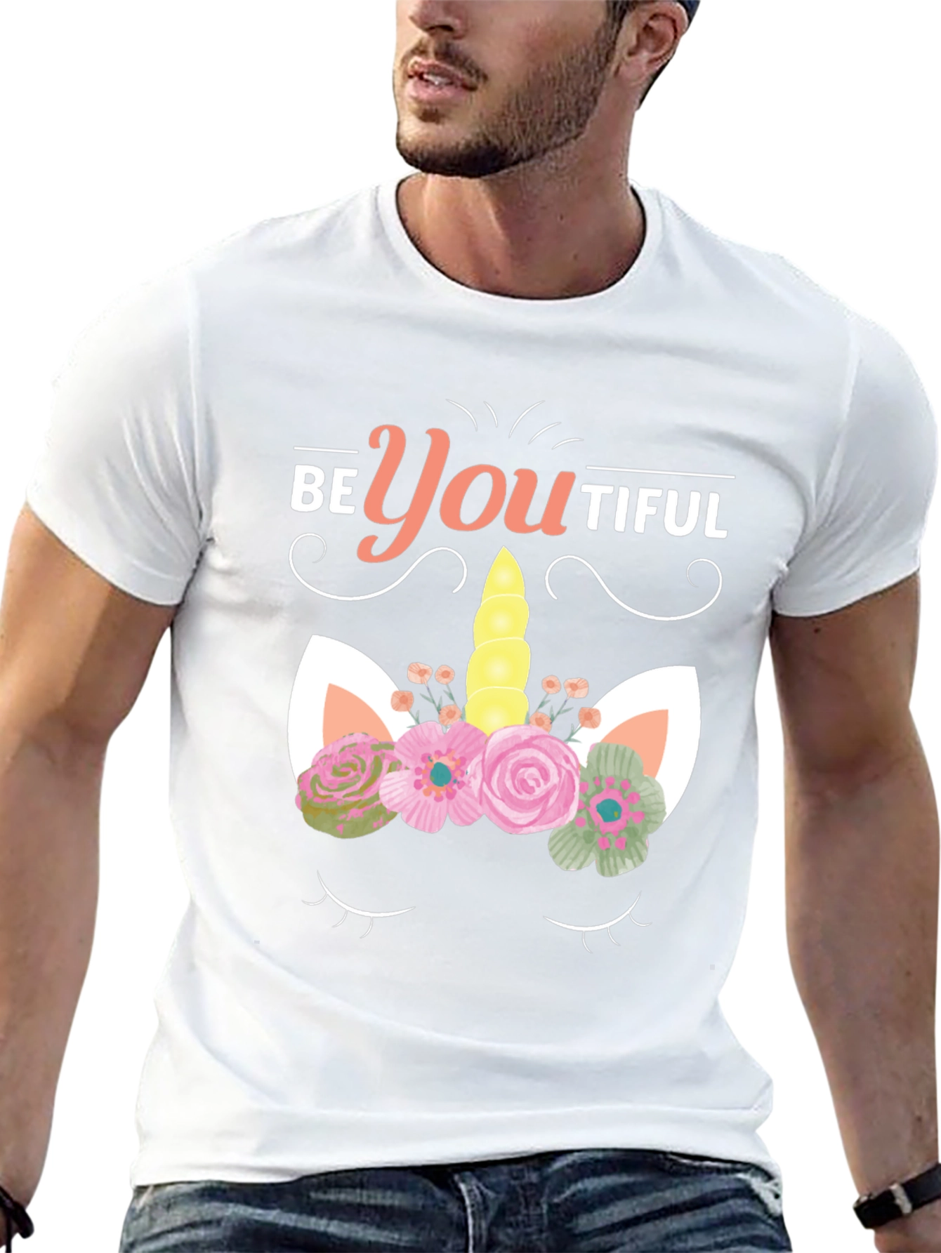 BeYOUtiful Unicorn Graphic Tee - Black