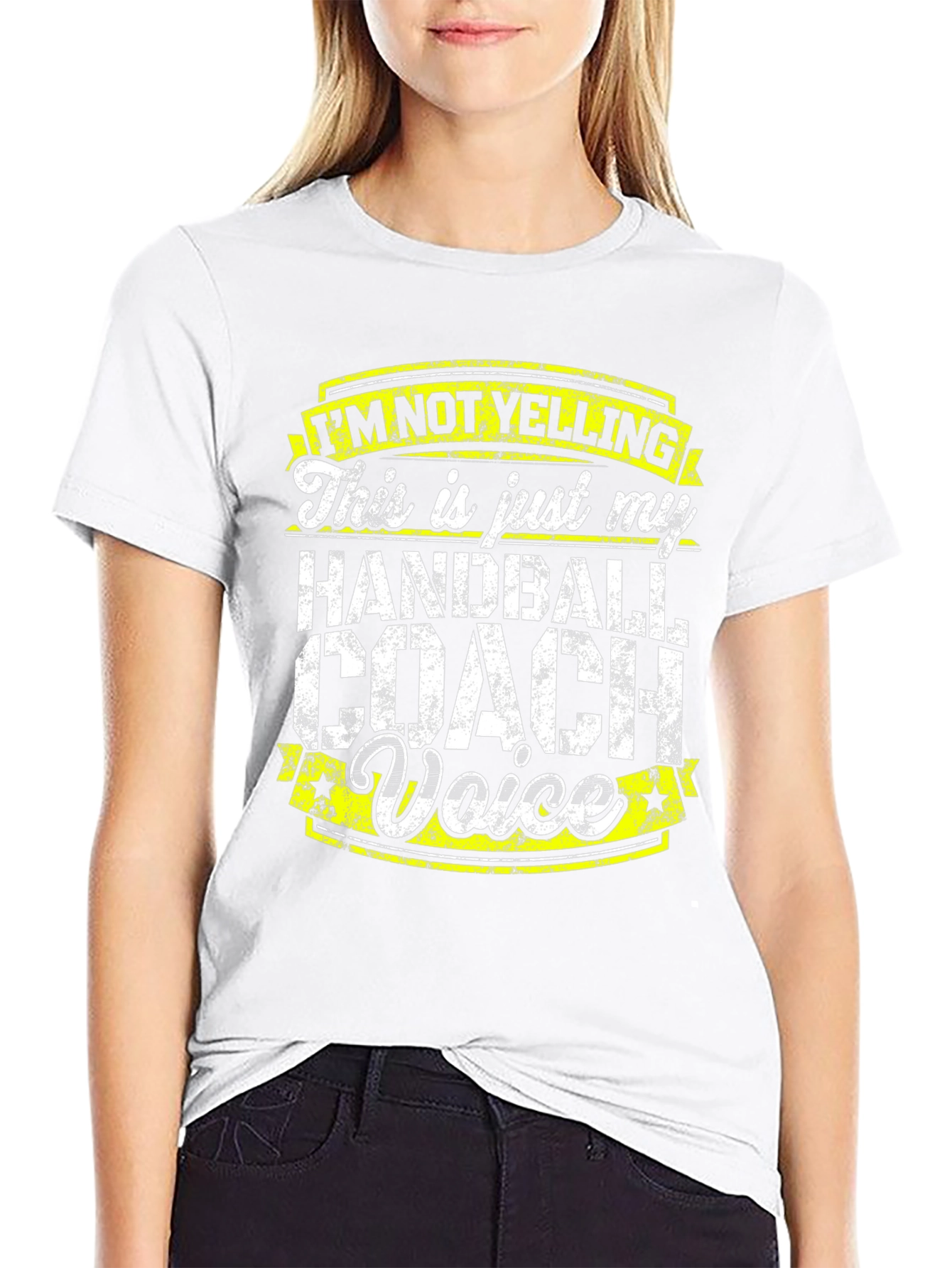 Handball Coach T-Shirt - Im Not Yelling Funny Tee