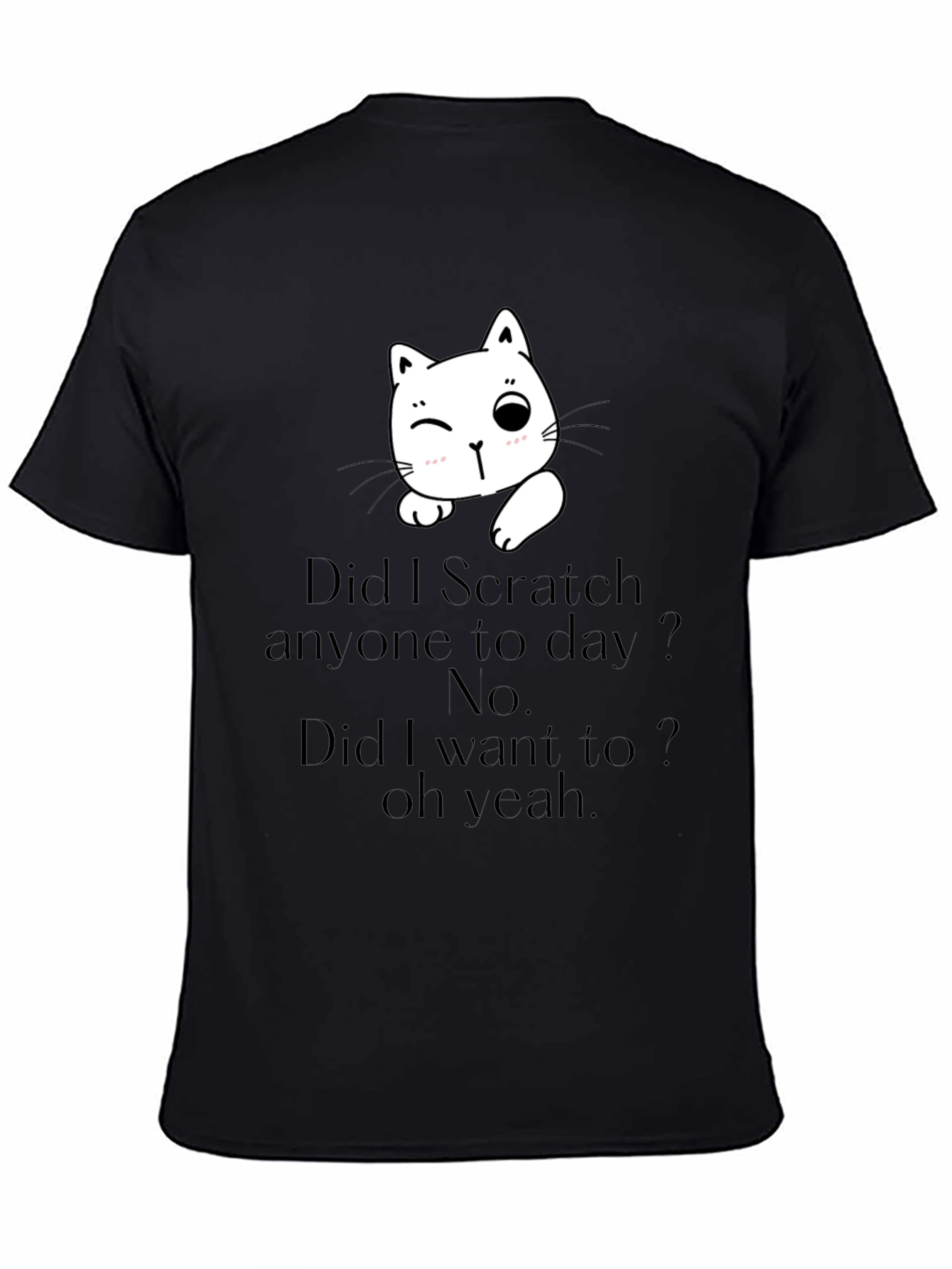 Funny Cat Scratch T-Shirt