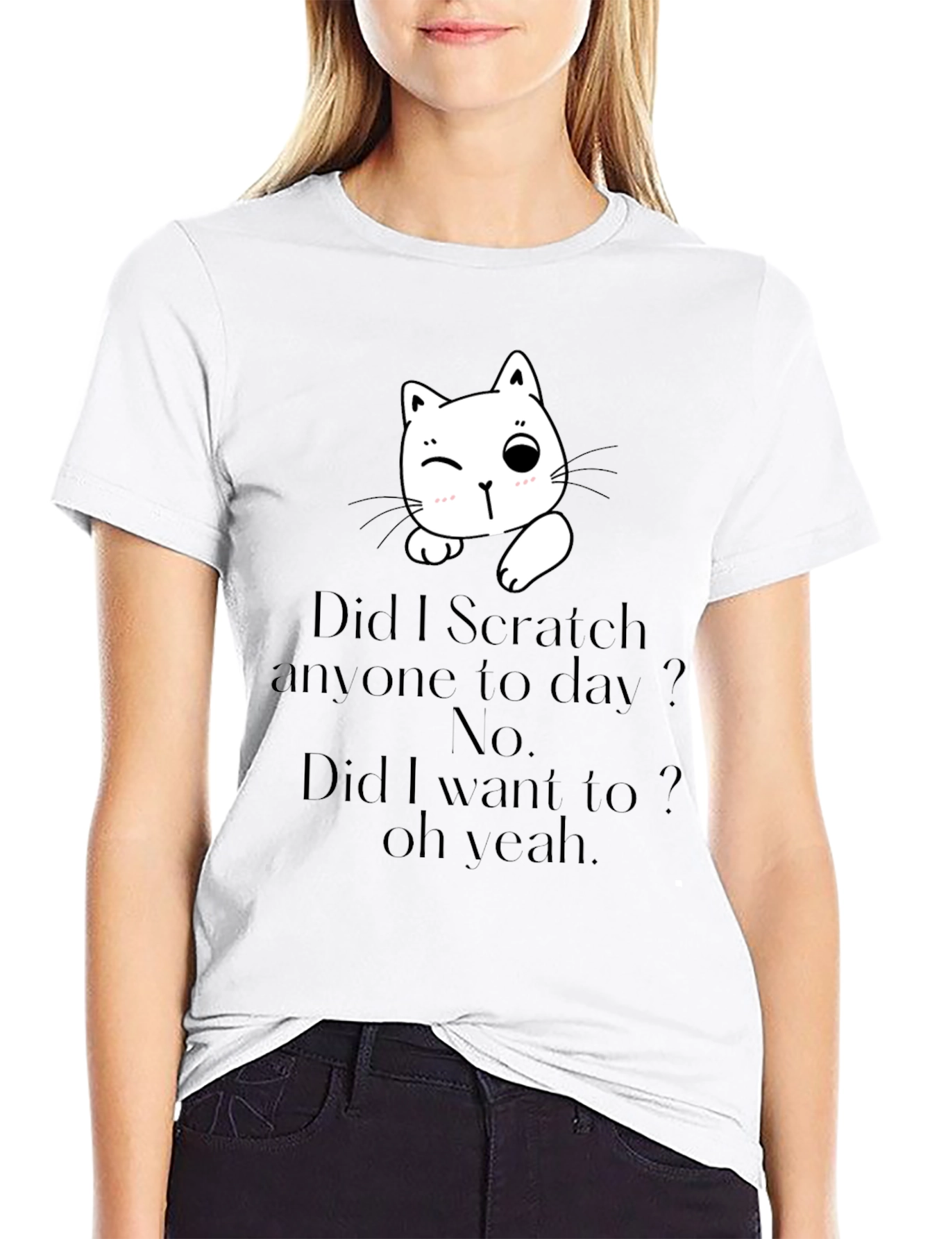 Funny Cat Scratch T-Shirt