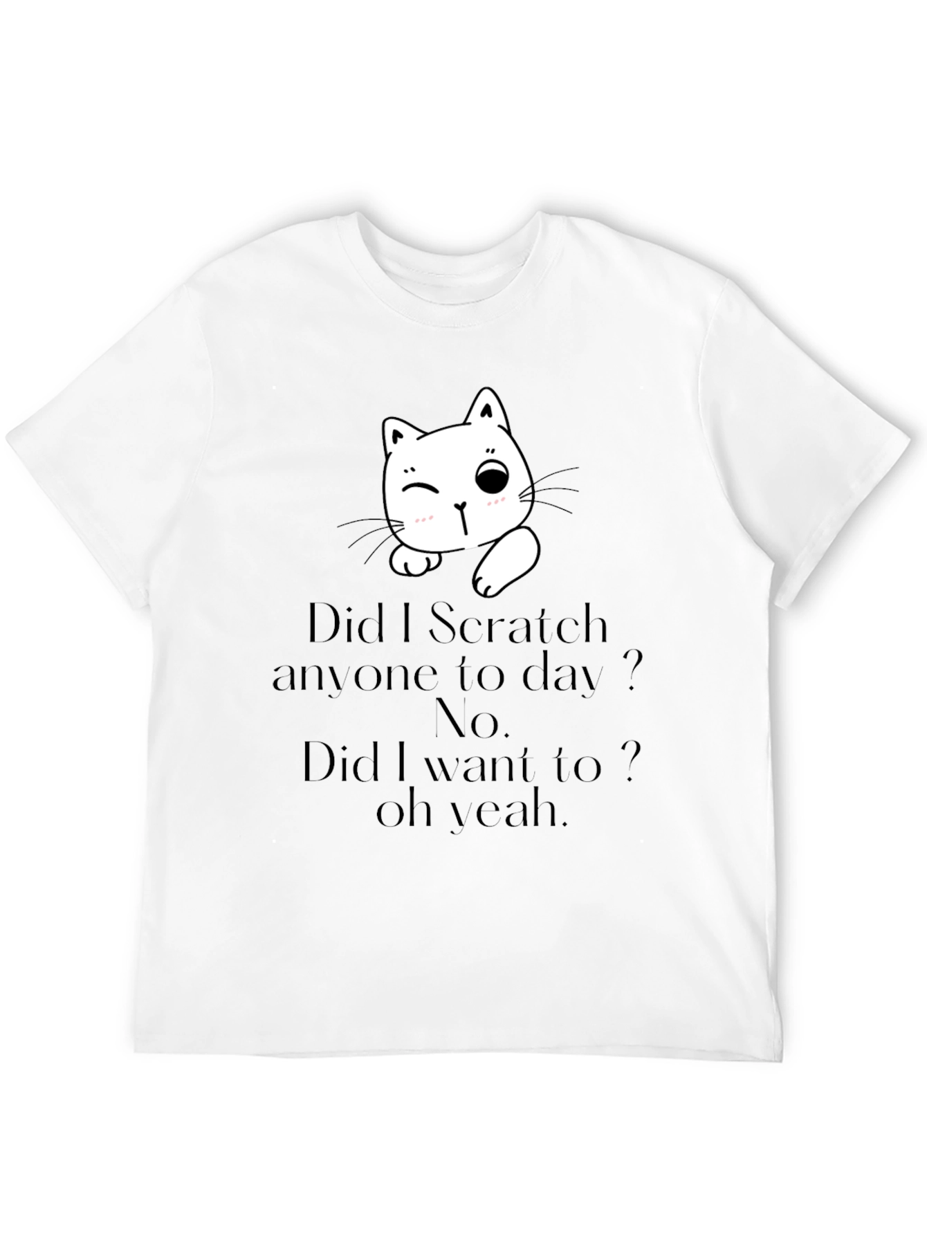 Funny Cat Scratch T-Shirt