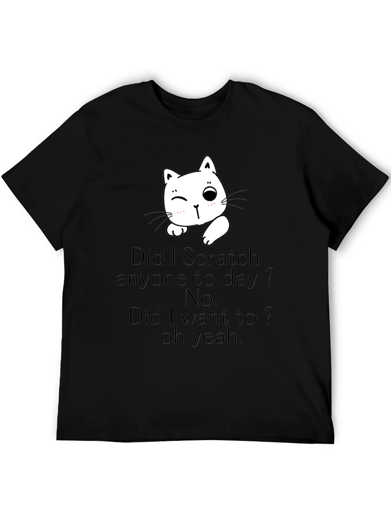 Funny Cat Scratch T-Shirt