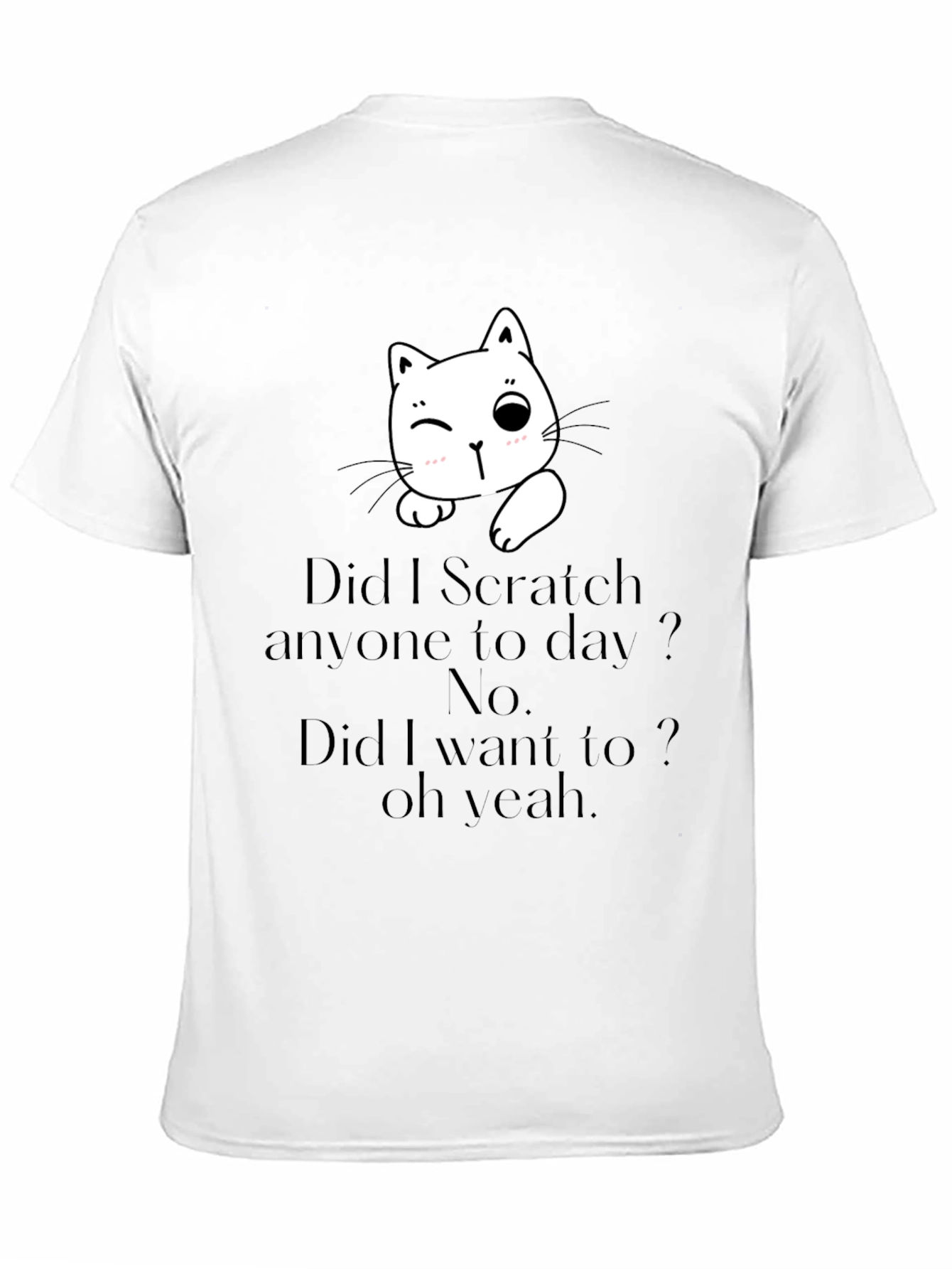 Funny Cat Scratch T-Shirt