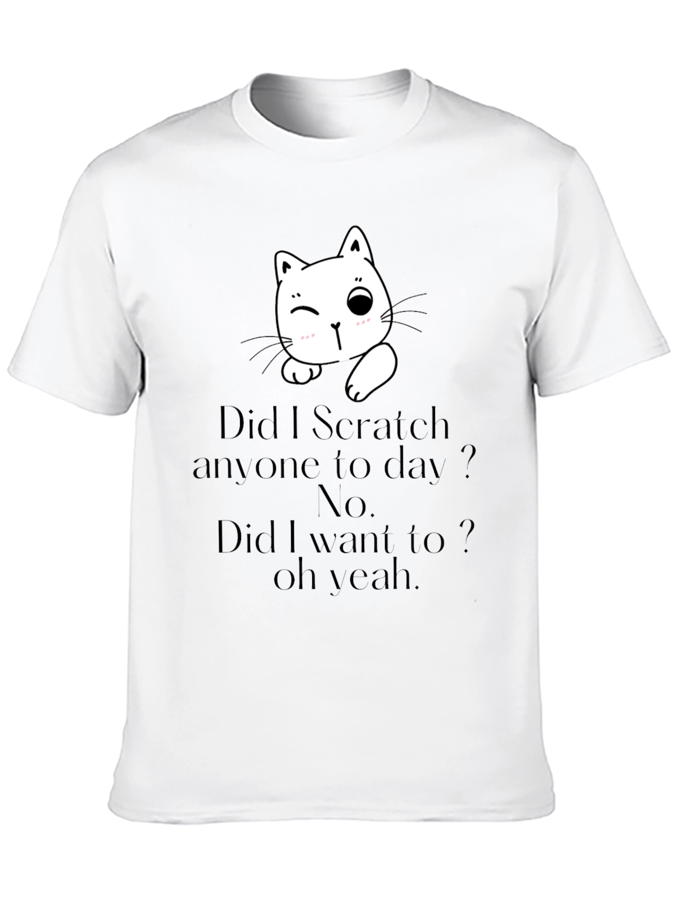 Funny Cat Scratch T-Shirt