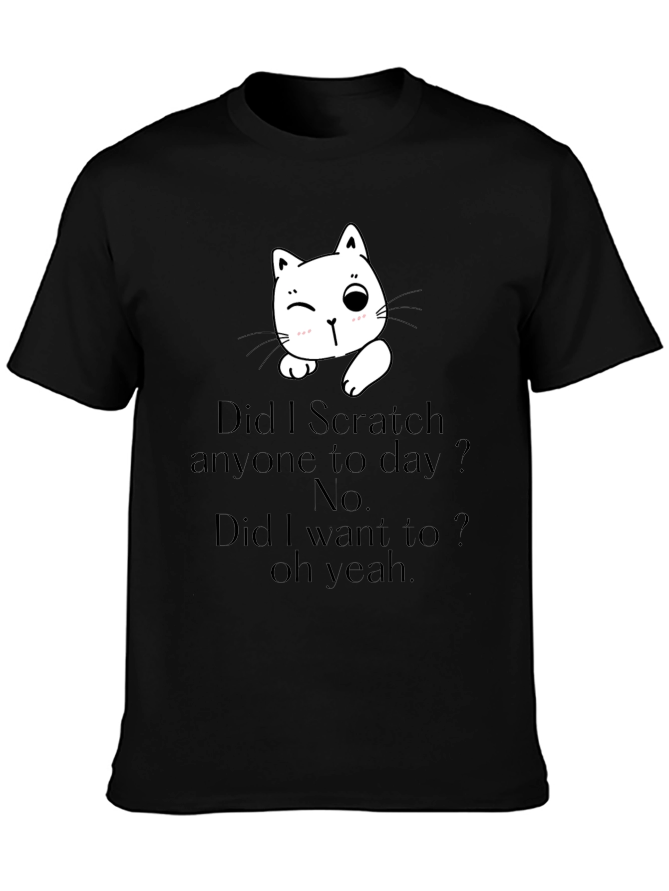 Funny Cat Scratch T-Shirt