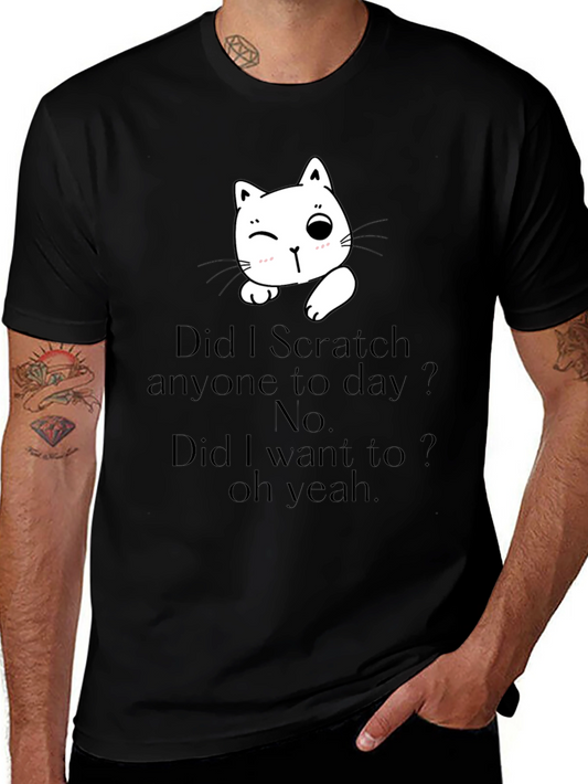 Funny Cat Scratch T-Shirt