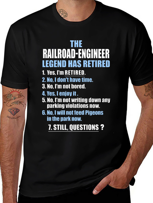 Retired Railroad Engineer T-Shirt