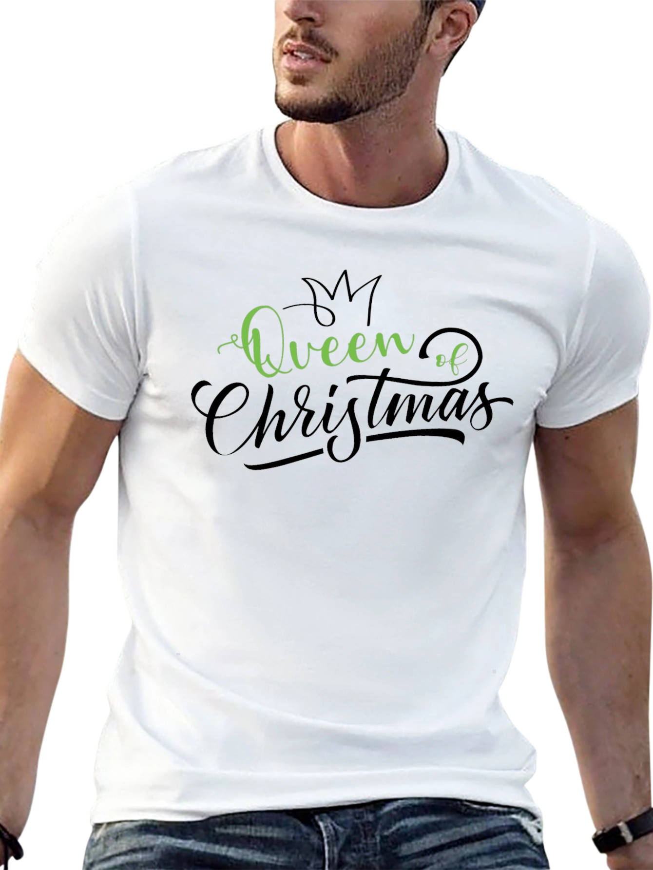 Queen of Christmas Graphic T-Shirt - Holiday Apparel