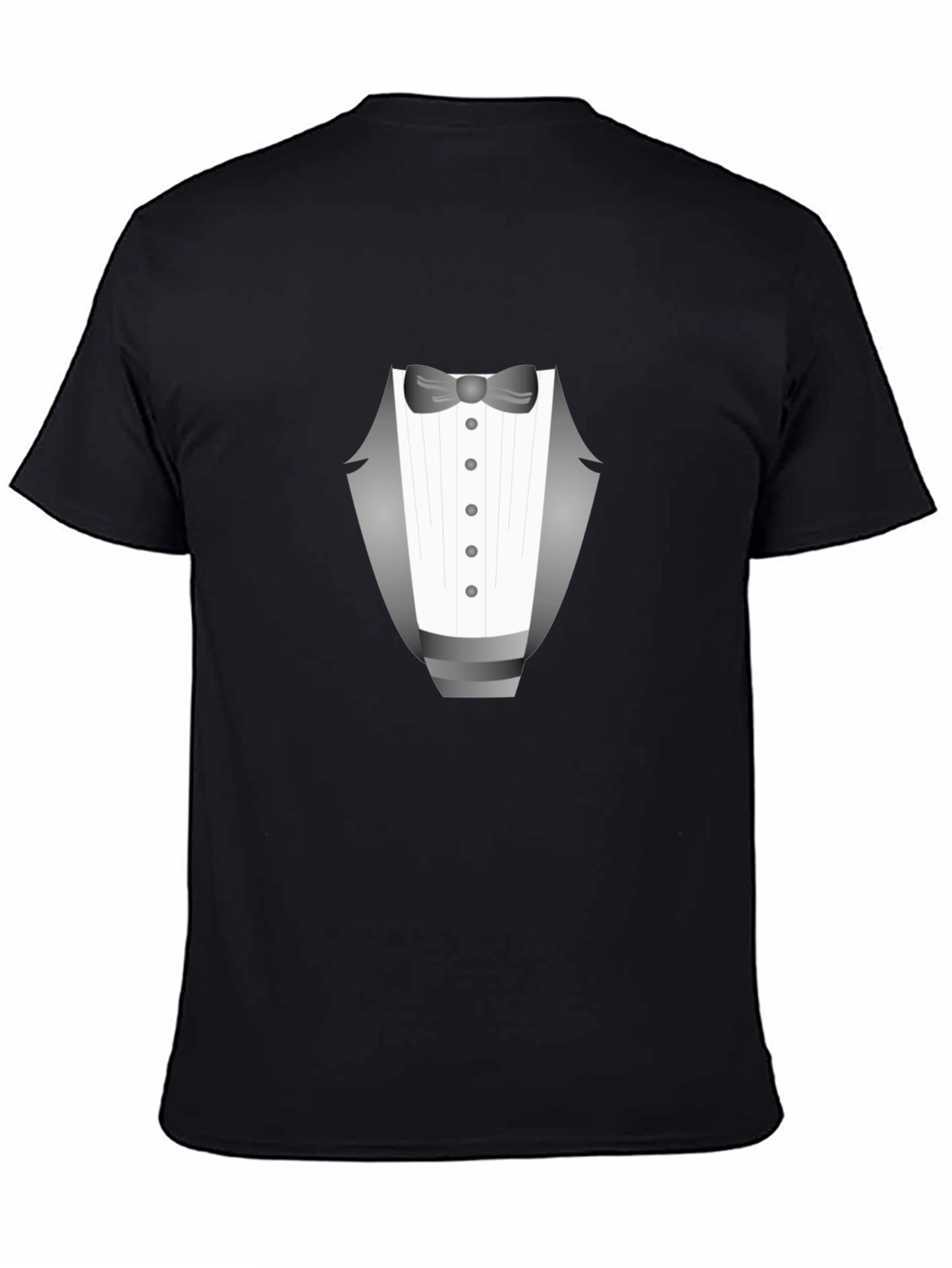 Tuxedo Graphic Tee - Dressy Casual Black T-Shirt