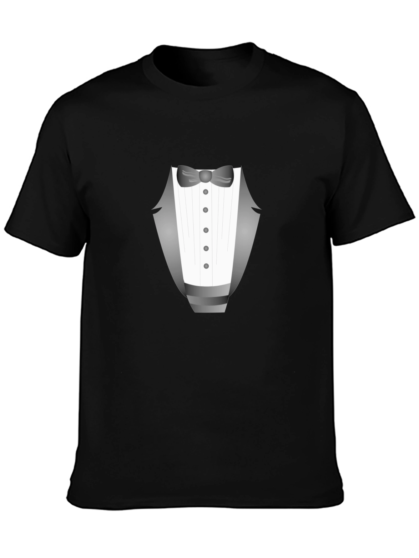 Tuxedo Graphic Tee - Dressy Casual Black T-Shirt