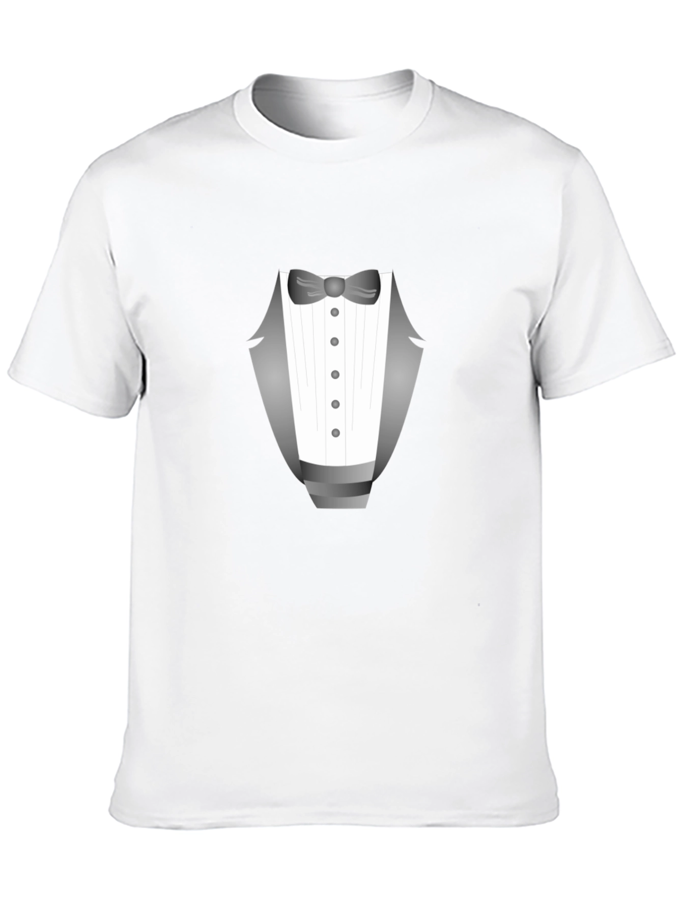 Tuxedo Graphic Tee - Dressy Casual Black T-Shirt