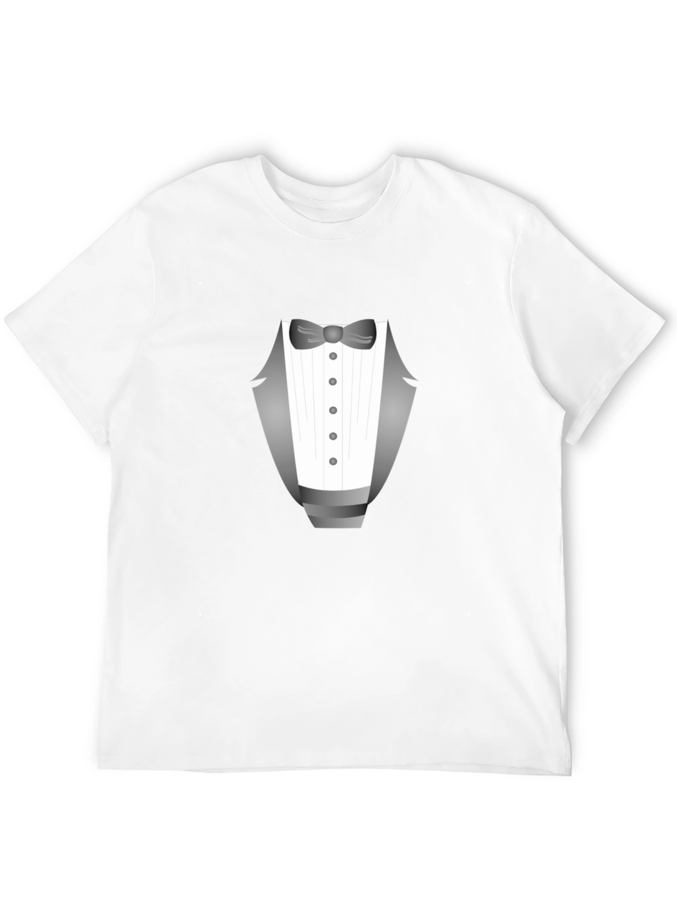 Tuxedo Graphic Tee - Dressy Casual Black T-Shirt