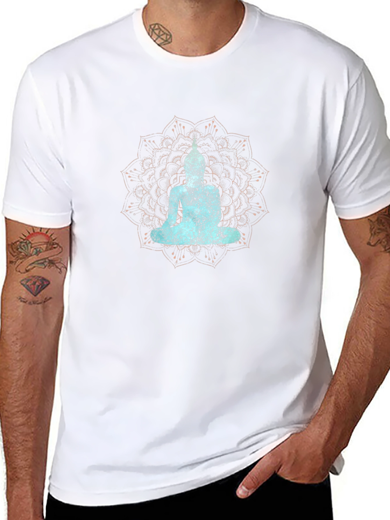Buddha Mandala Graphic T-Shirt