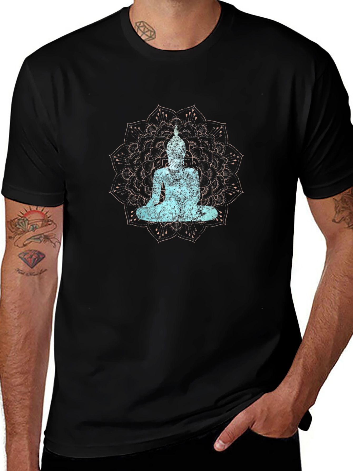 Buddha Mandala Graphic T-Shirt