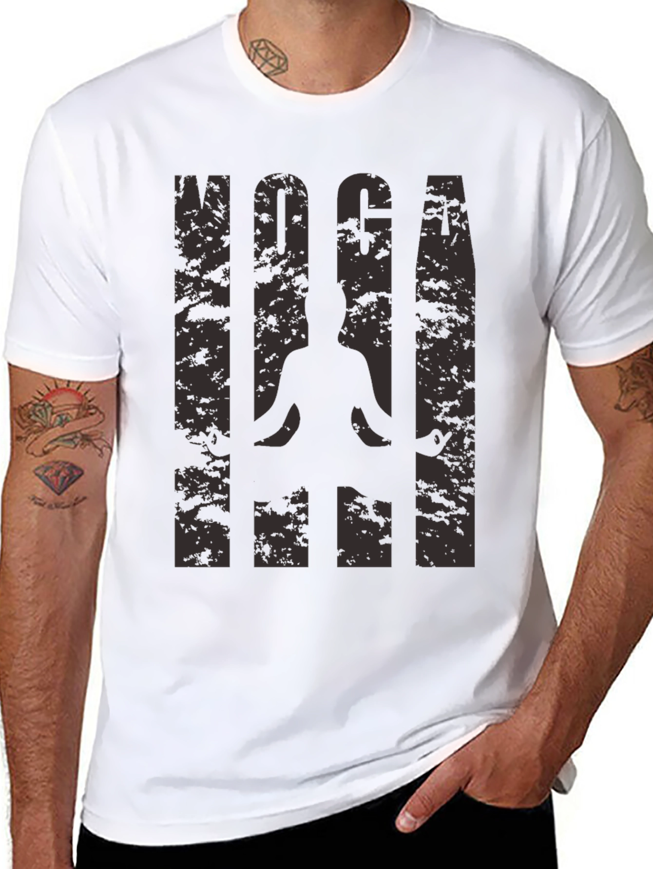 Yoga Silhouette Graphic T-Shirt