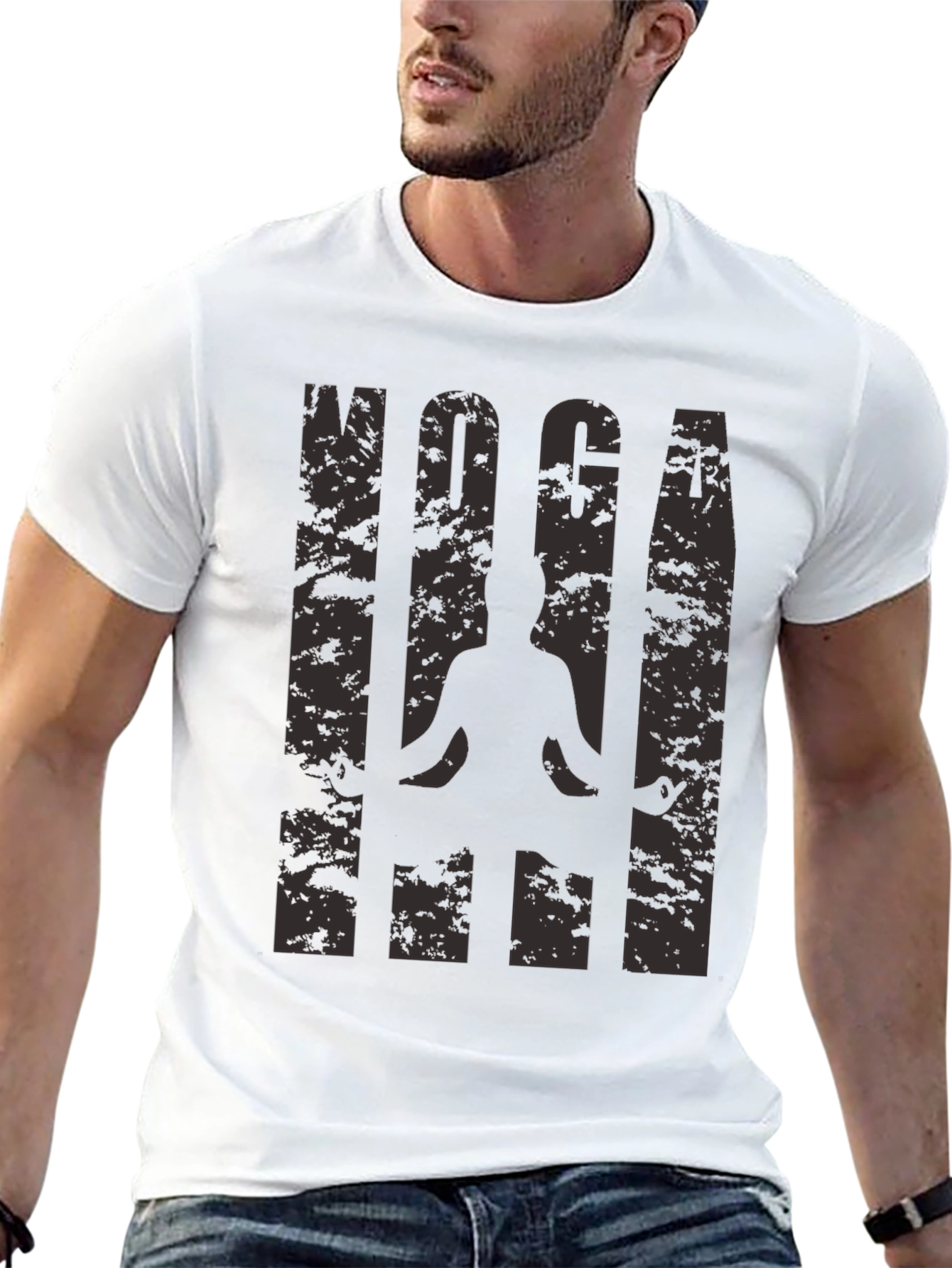 Yoga Silhouette Graphic T-Shirt