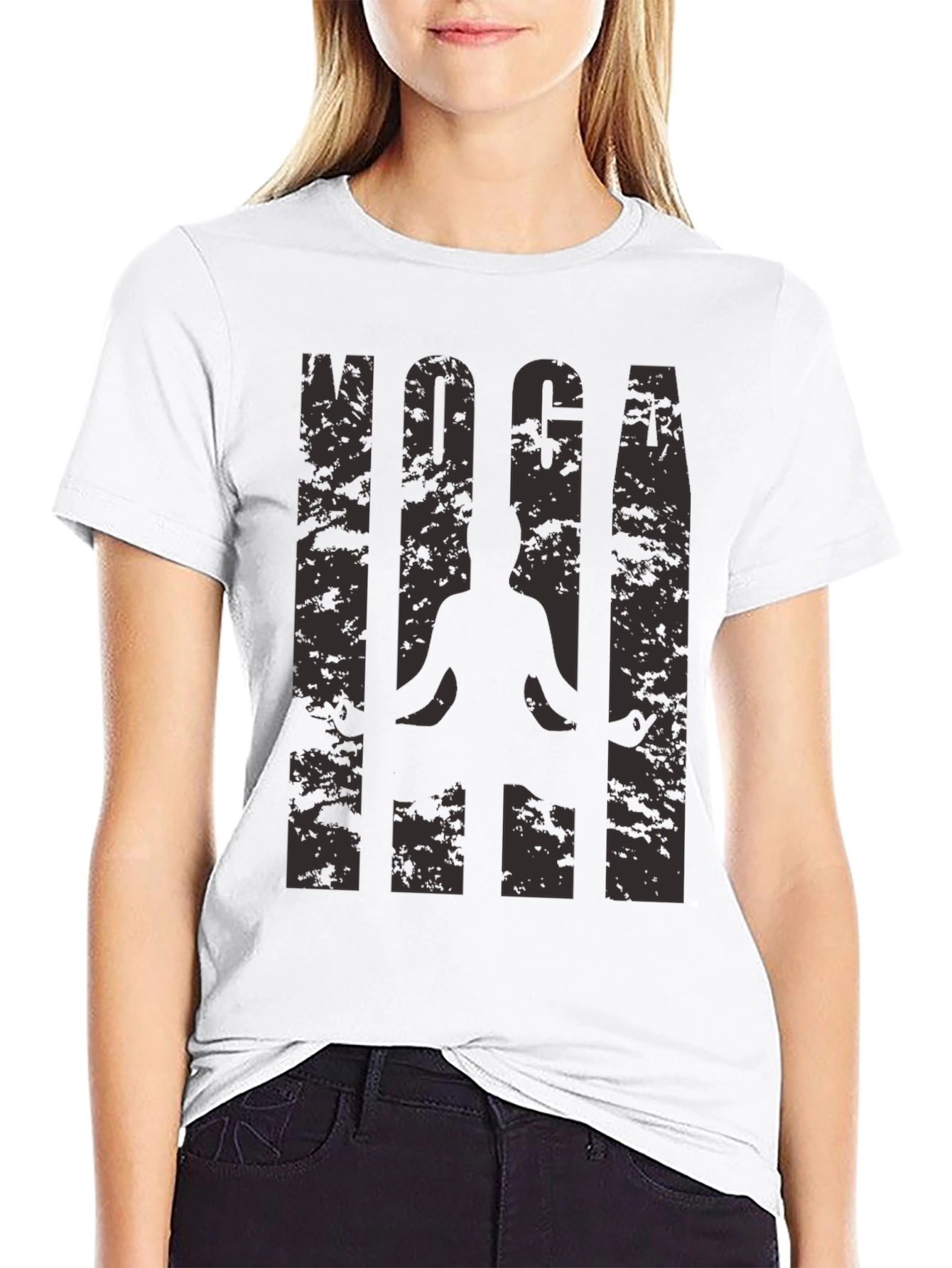 Yoga Silhouette Graphic T-Shirt