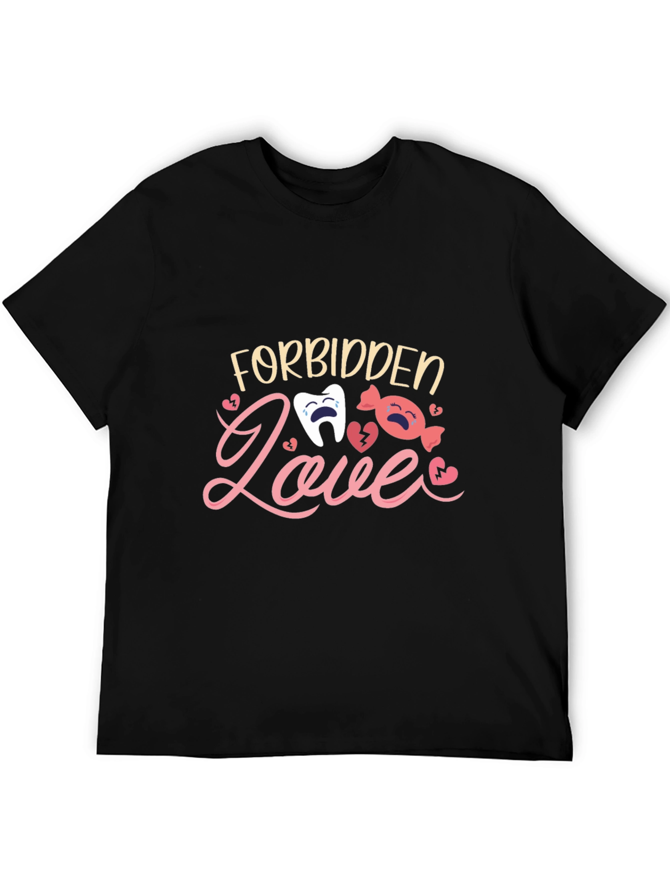 Forbidden Love T-Shirt - Cute Cartoon Design
