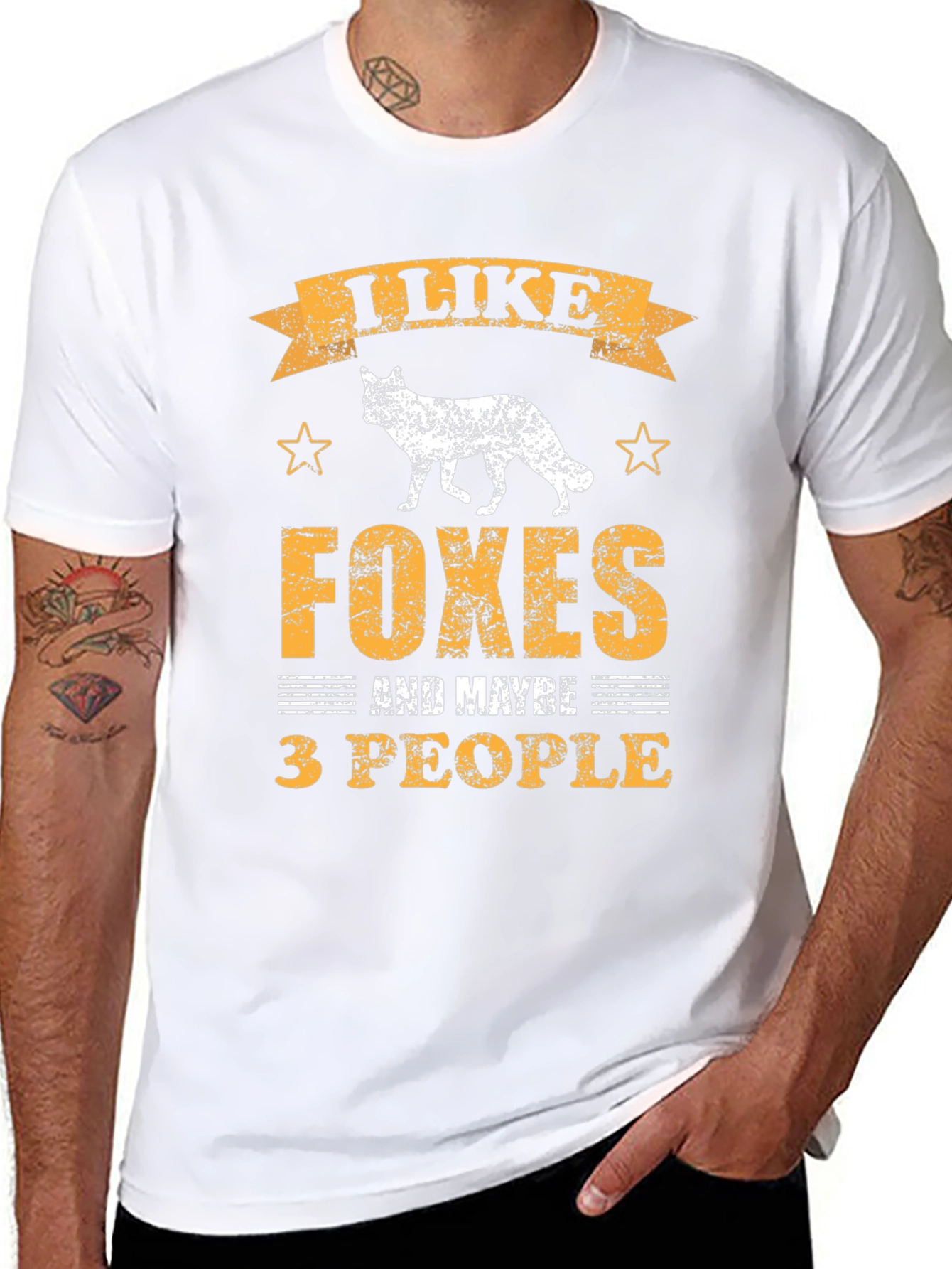 I Like Foxes and Maybe 3 People T-Shirt