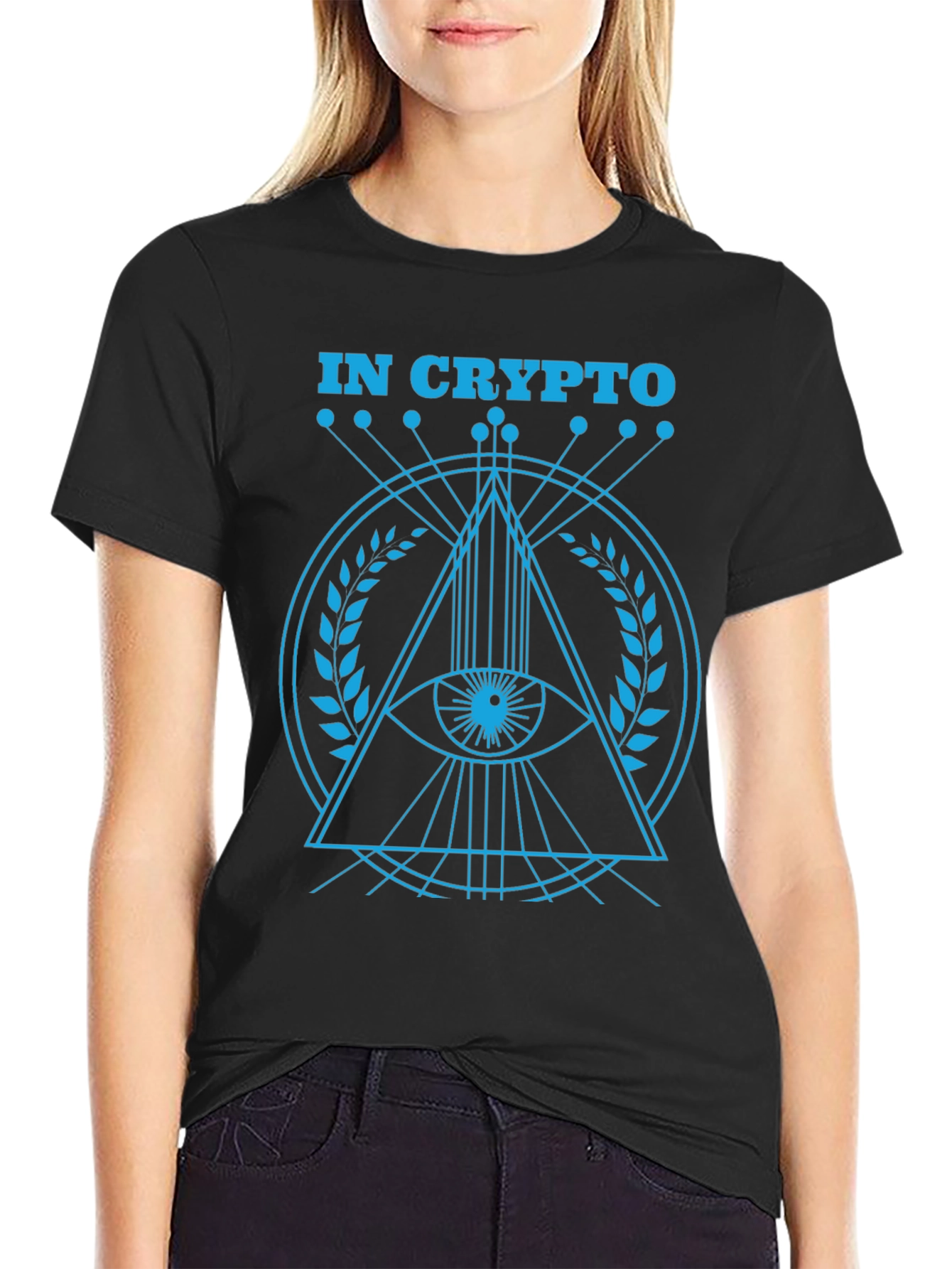In Crypto Eye Graphic T-Shirt