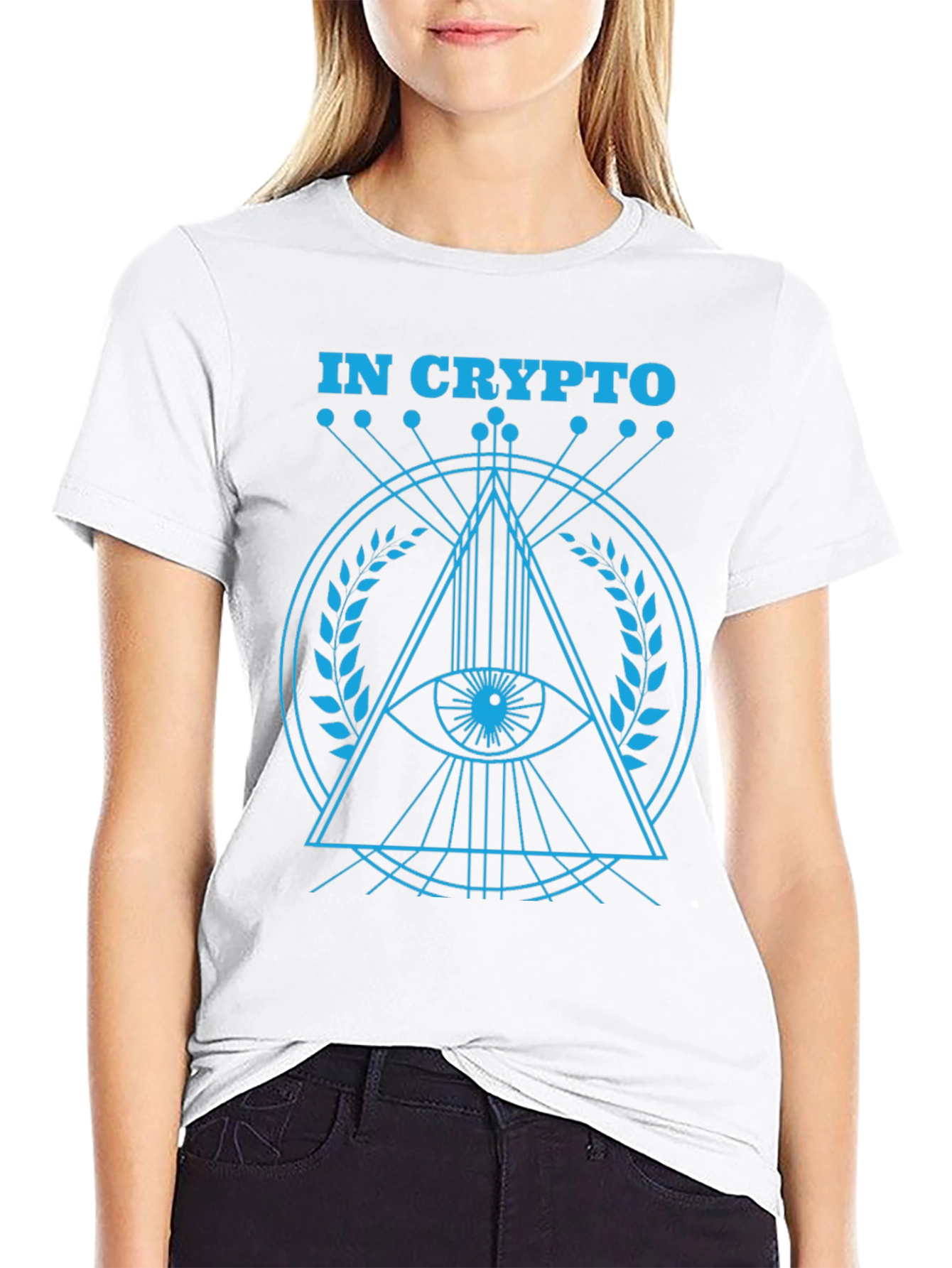 In Crypto Eye Graphic T-Shirt