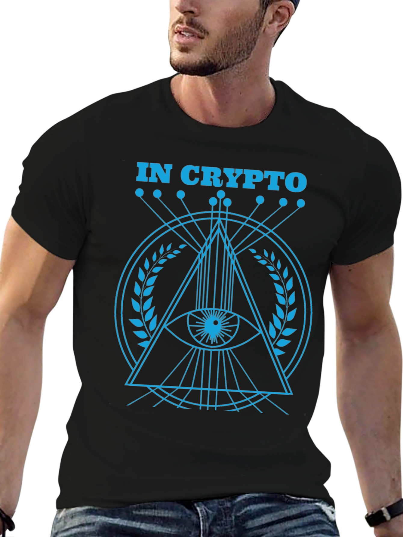 In Crypto Eye Graphic T-Shirt