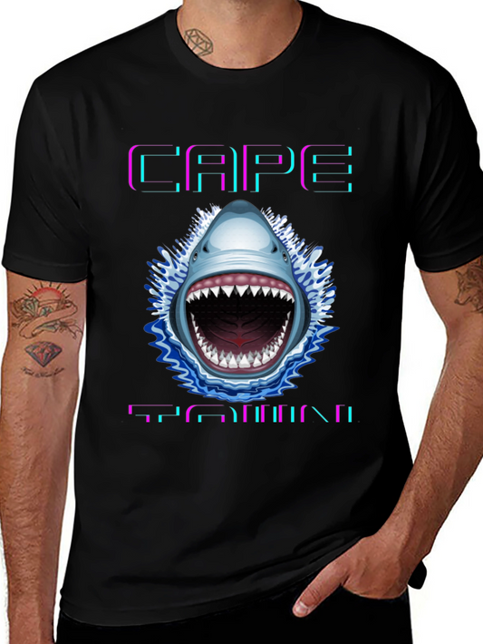 Cape Town Shark Graphic T-Shirt - Stylish Cotton Tee
