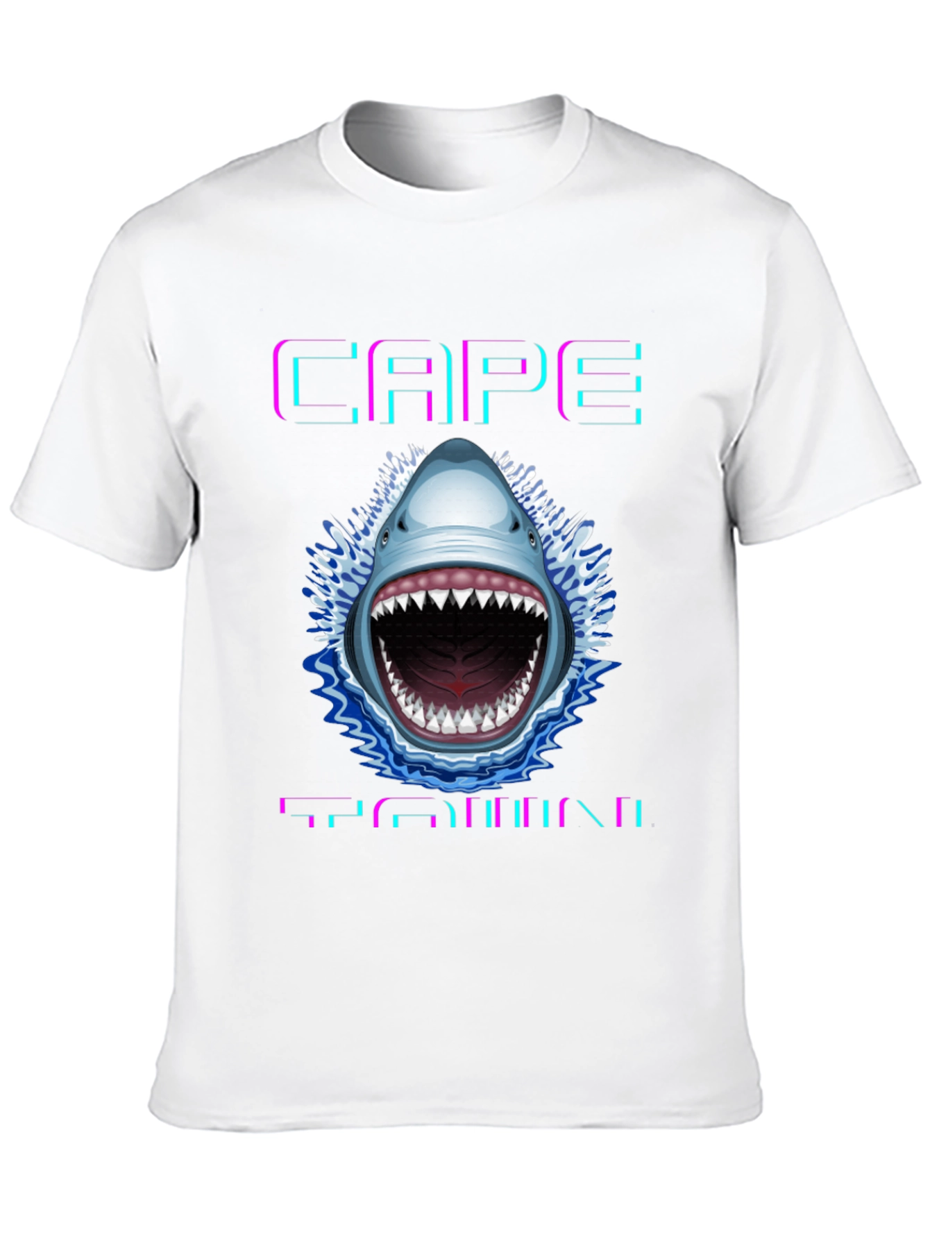 Cape Town Shark Graphic T-Shirt - Stylish Cotton Tee