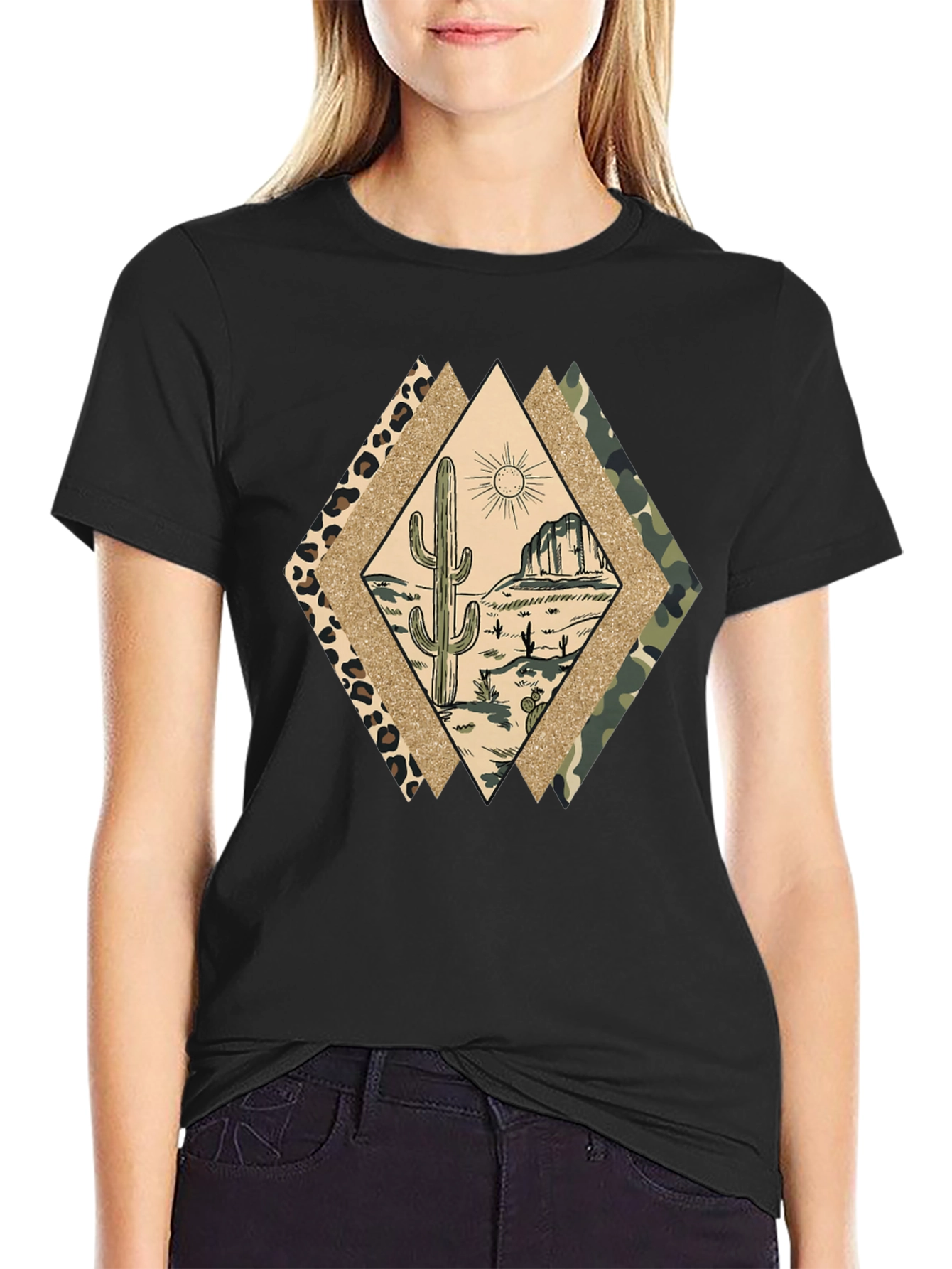 Desert Cactus Diamond T-Shirt