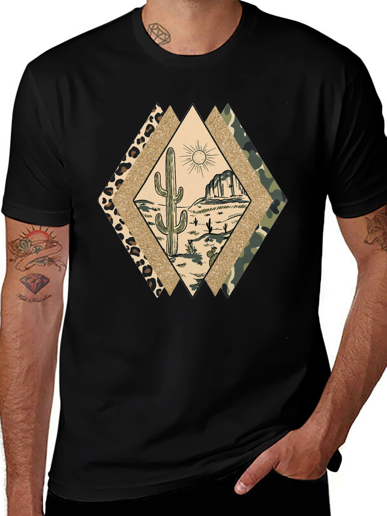 Desert Cactus Diamond T-Shirt