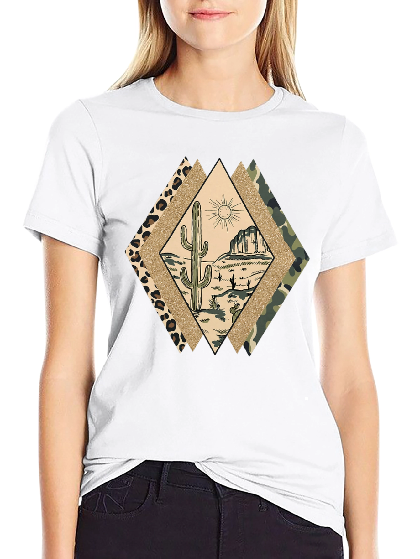 Desert Cactus Diamond T-Shirt