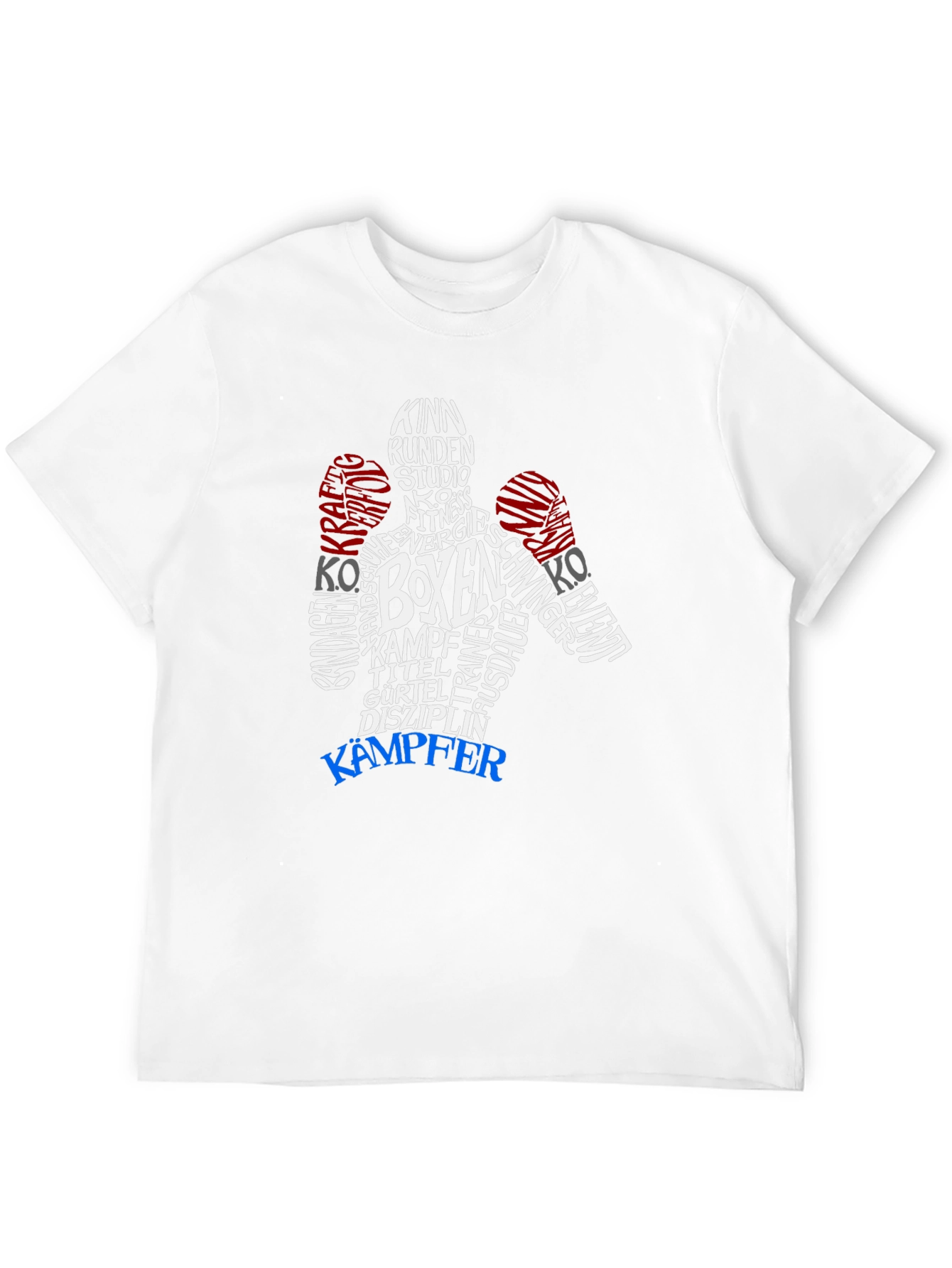 Boxer Word Art Graphic T-Shirt