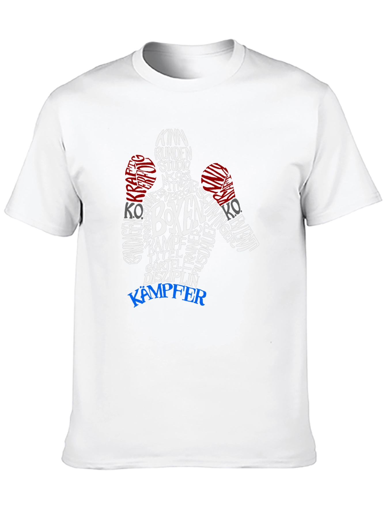 Boxer Word Art Graphic T-Shirt