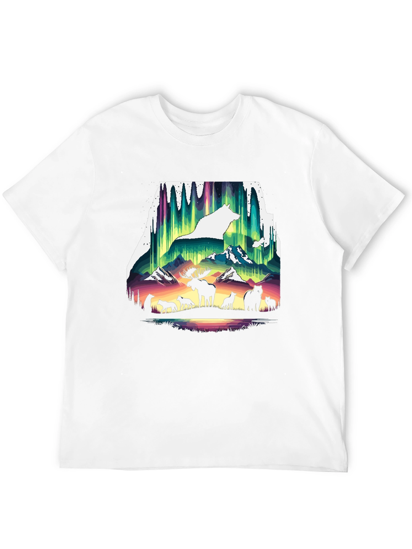 Wildlife Silhouette Graphic Tee - Nature Inspired Shirt