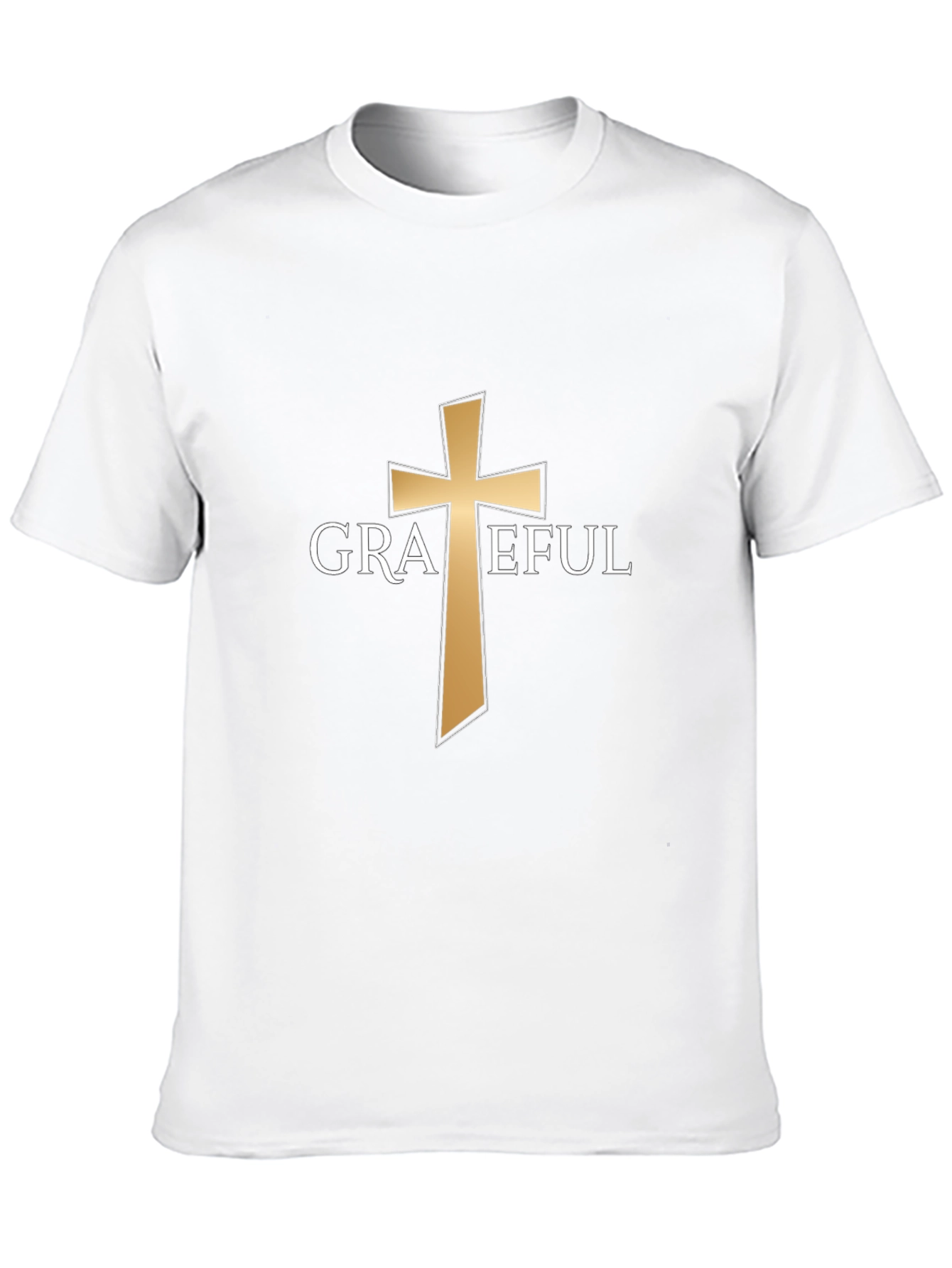 Grateful Cross Graphic T-Shirt - Christian Apparel