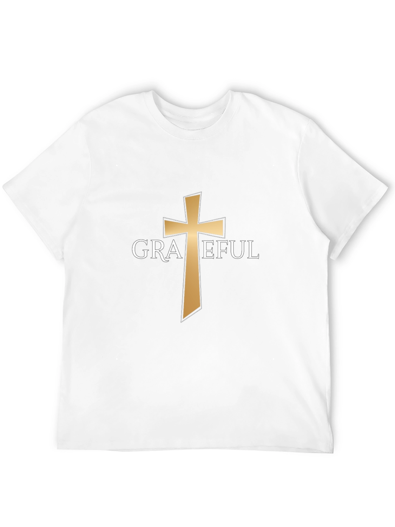 Grateful Cross Graphic T-Shirt - Christian Apparel