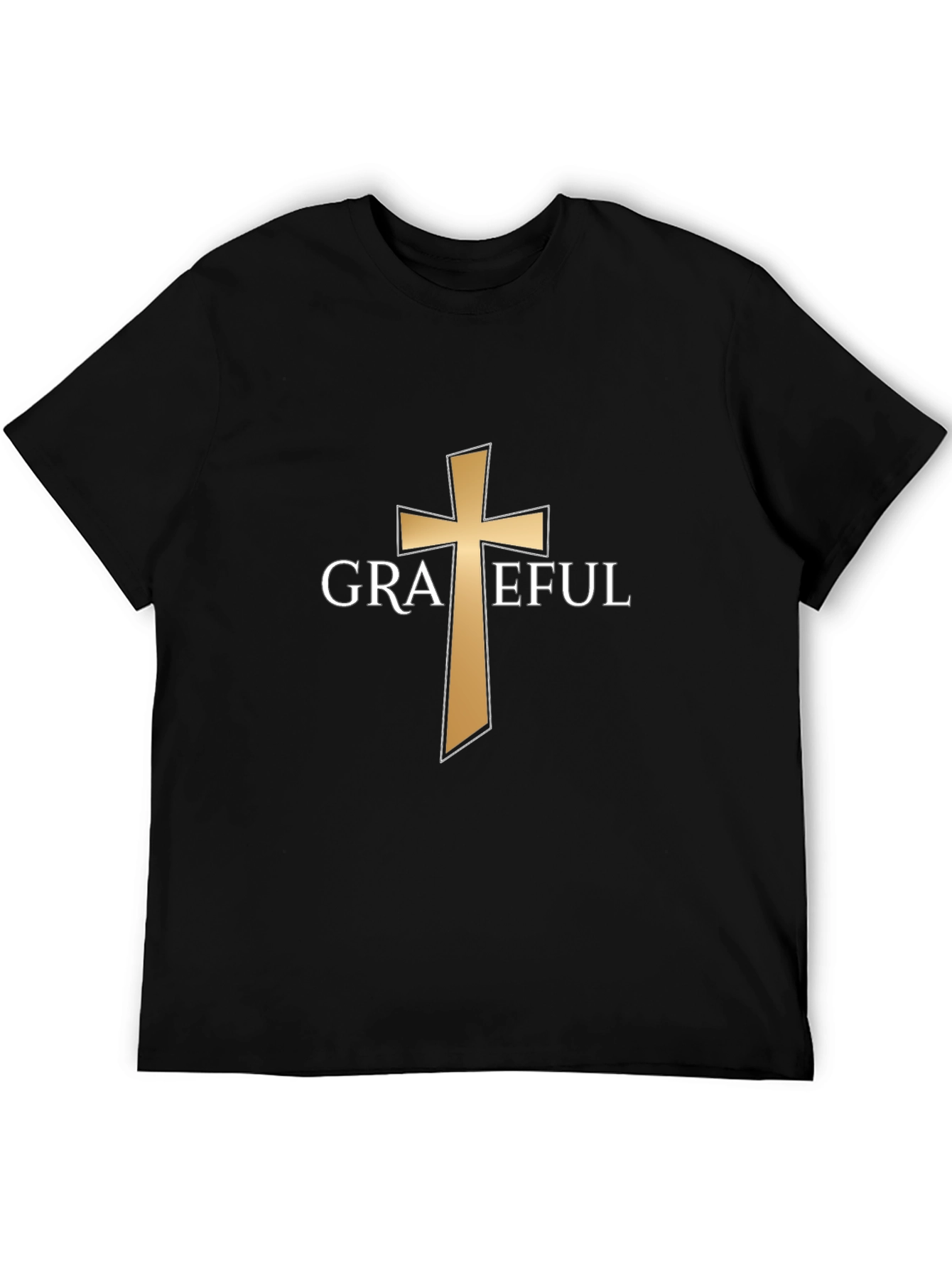 Grateful Cross Graphic T-Shirt - Christian Apparel