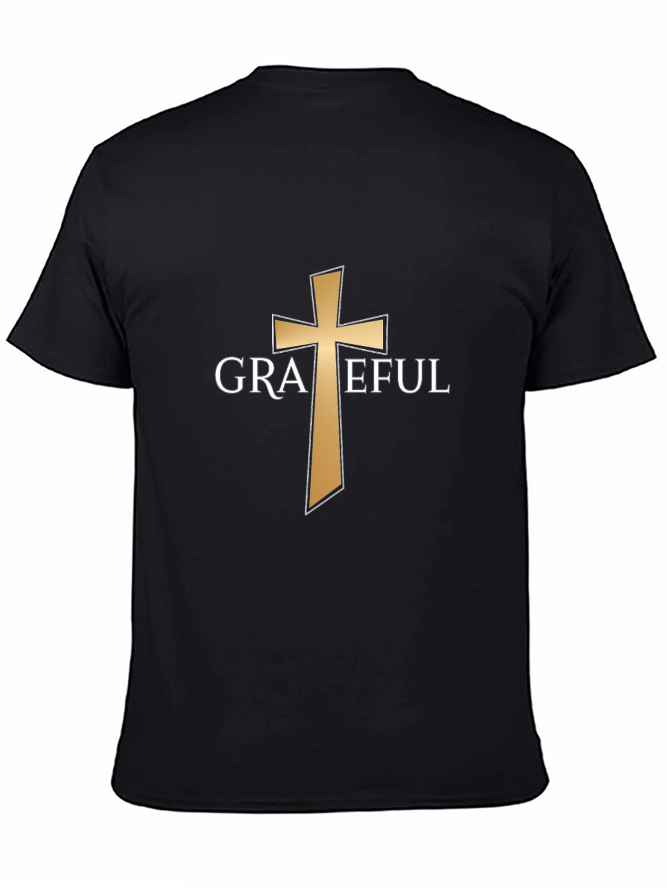 Grateful Cross Graphic T-Shirt - Christian Apparel
