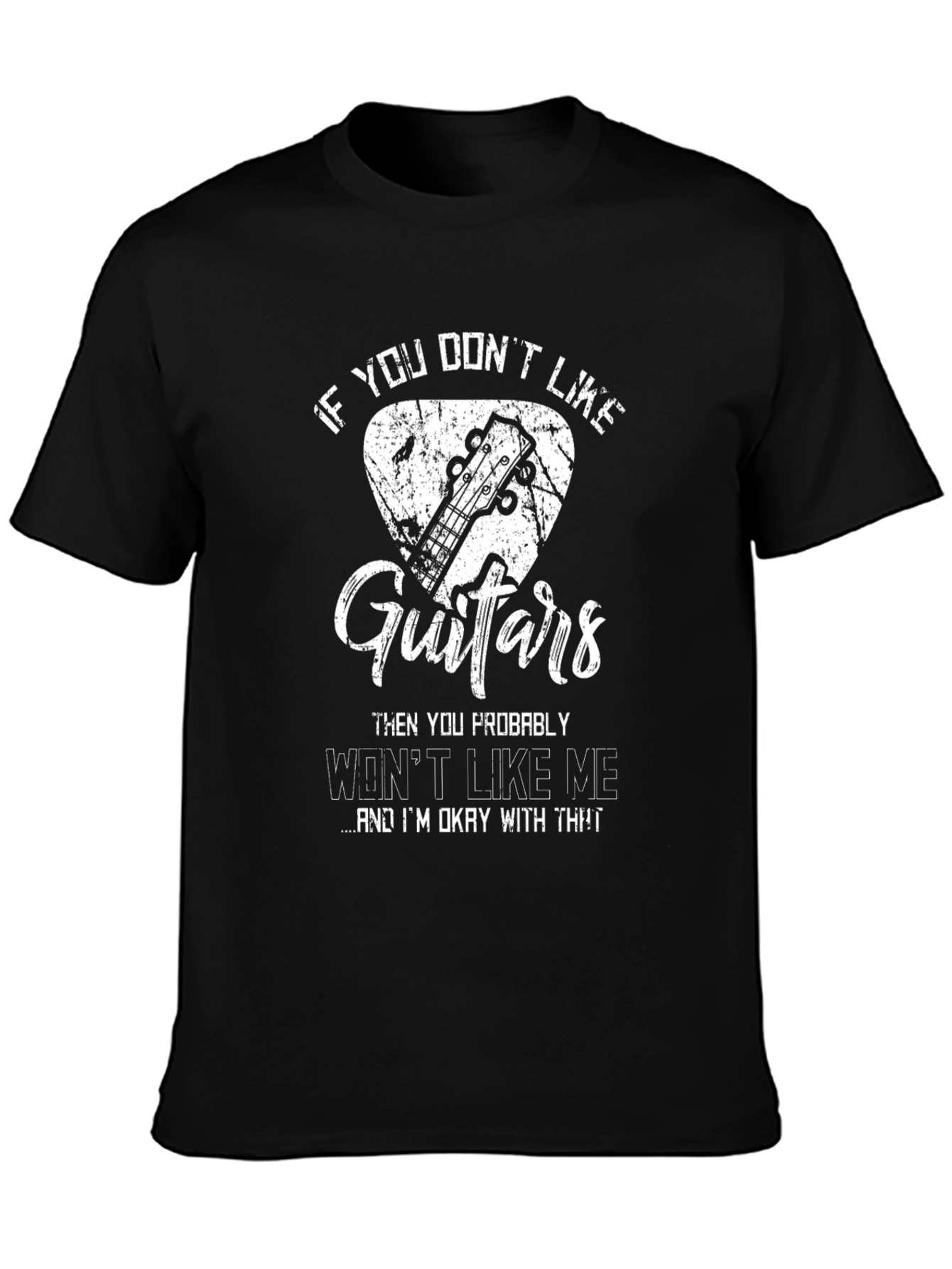 Funny Guitar Lover Graphic T-Shirt