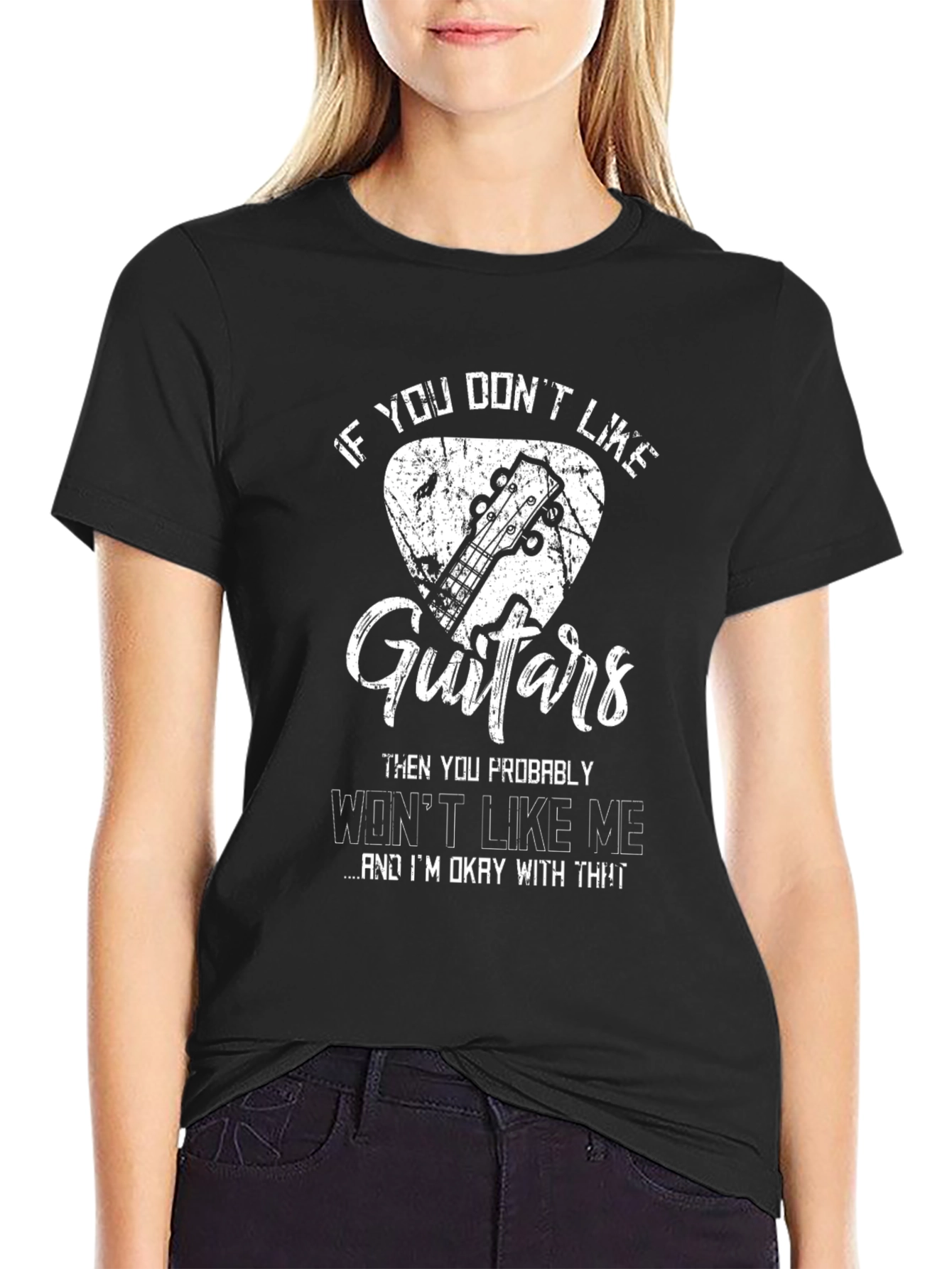 Funny Guitar Lover Graphic T-Shirt