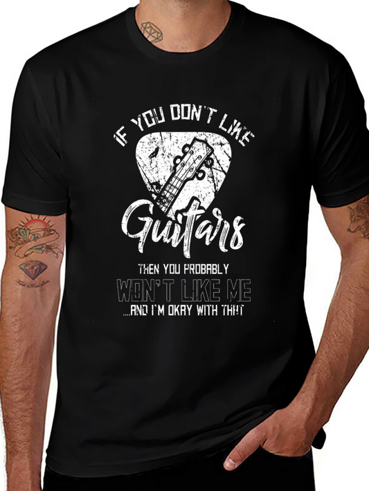 Funny Guitar Lover Graphic T-Shirt
