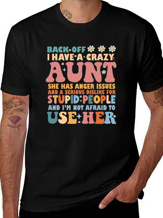 Crazy Aunt T-Shirt - Novelty Graphic Tee