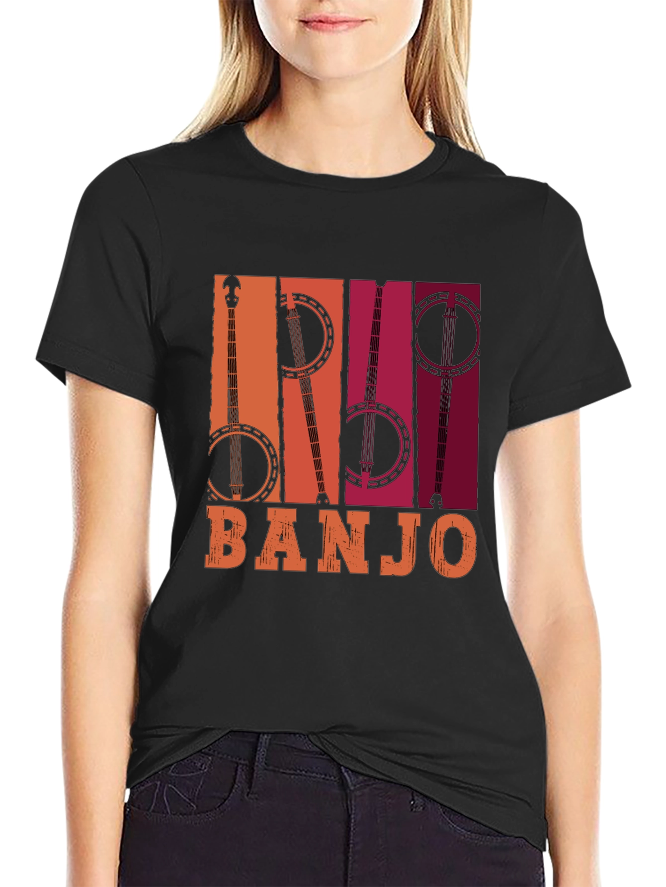 Retro Banjo Graphic Tee - Music Lover T-Shirt