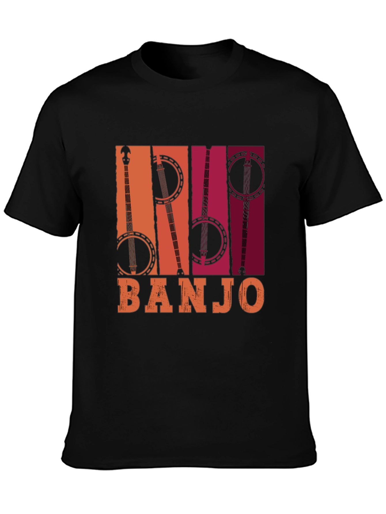 Retro Banjo Graphic Tee - Music Lover T-Shirt