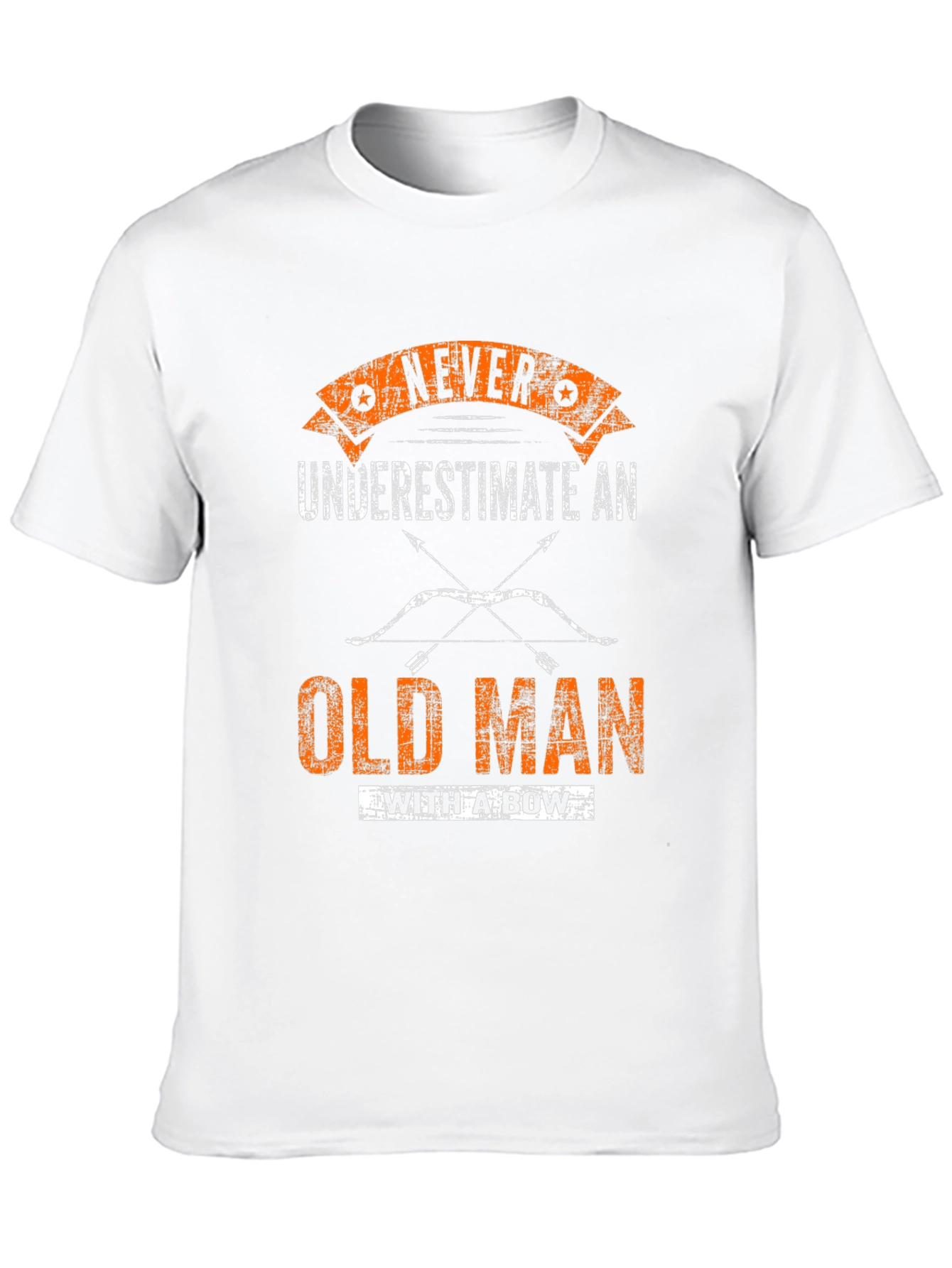 Never Underestimate Old Man With A Bow T-Shirt