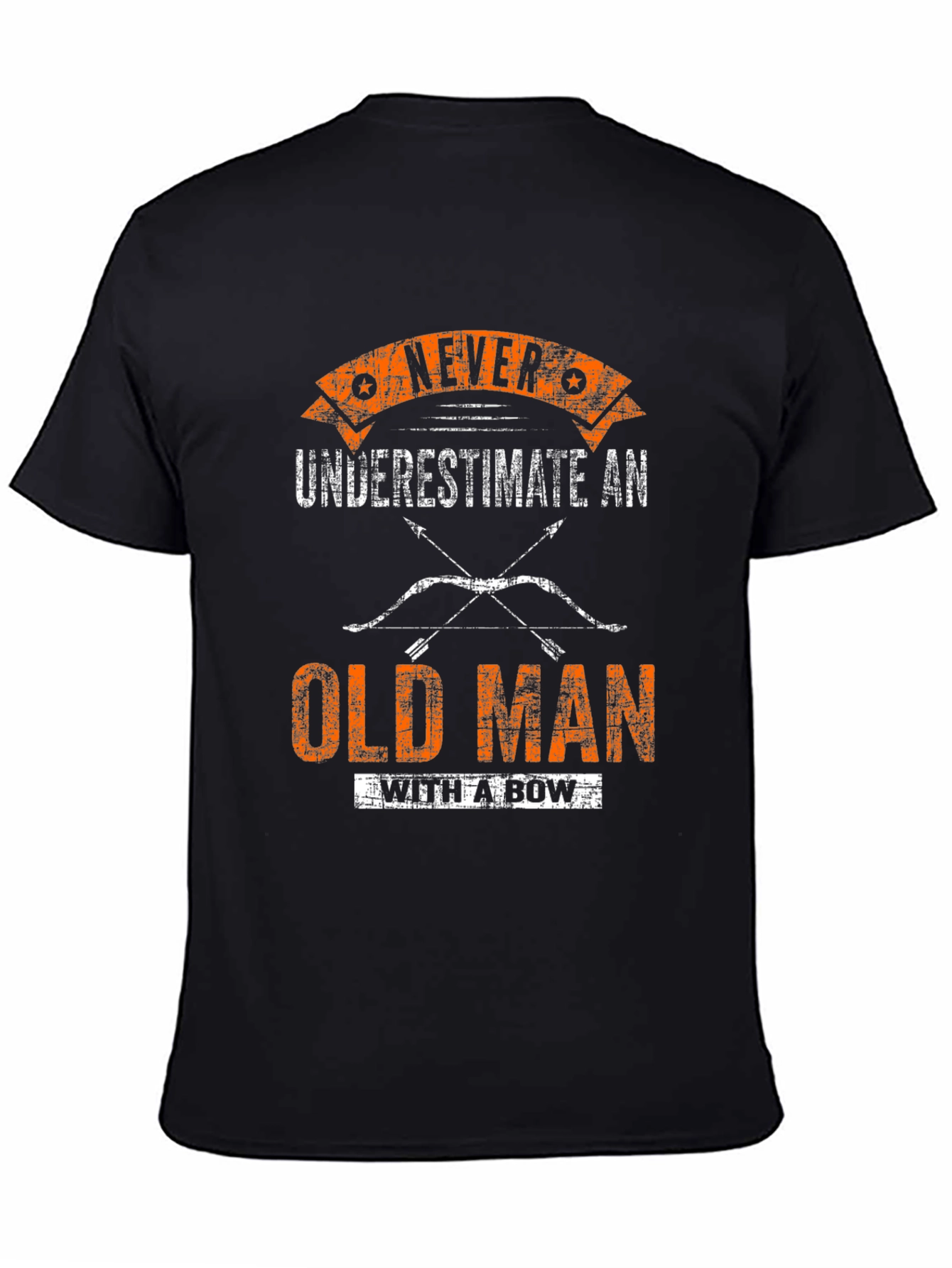 Never Underestimate Old Man With A Bow T-Shirt