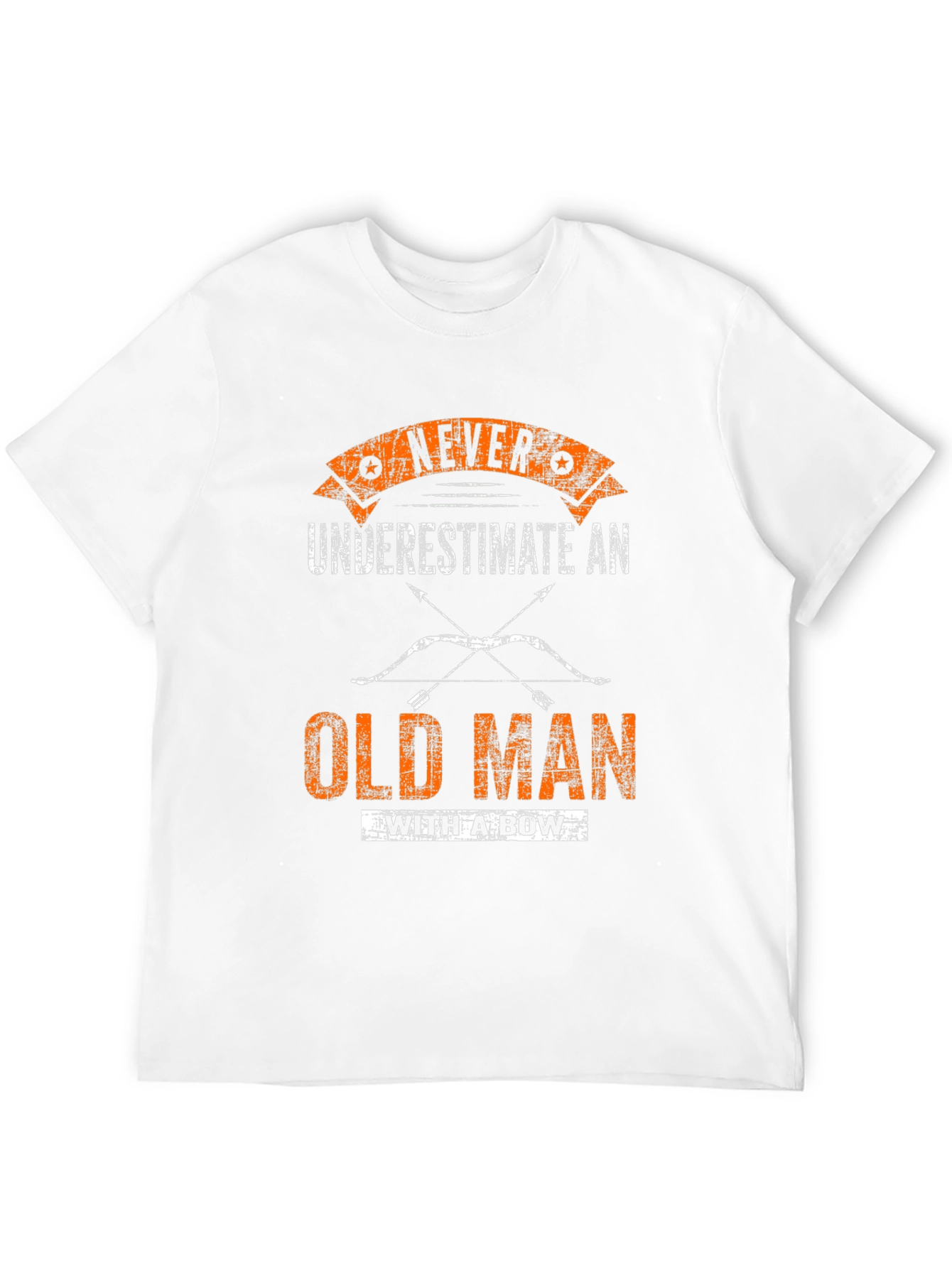 Never Underestimate Old Man With A Bow T-Shirt